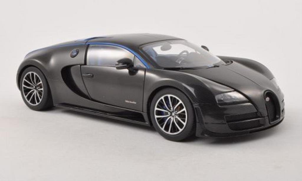 Bugatti Veyron 16.4 1/18 Autoart 16.4 Super Sport Edition Merveilleux zwart 2011 modelauto