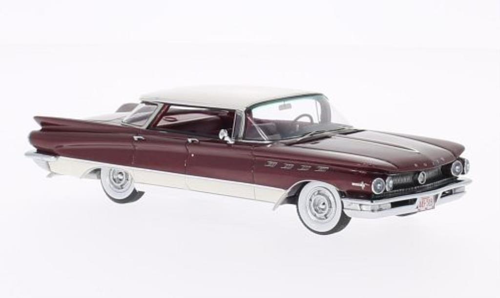 Buick Electra 1/43 Neo 225 4-Door rood/wit 1960 modelauto
