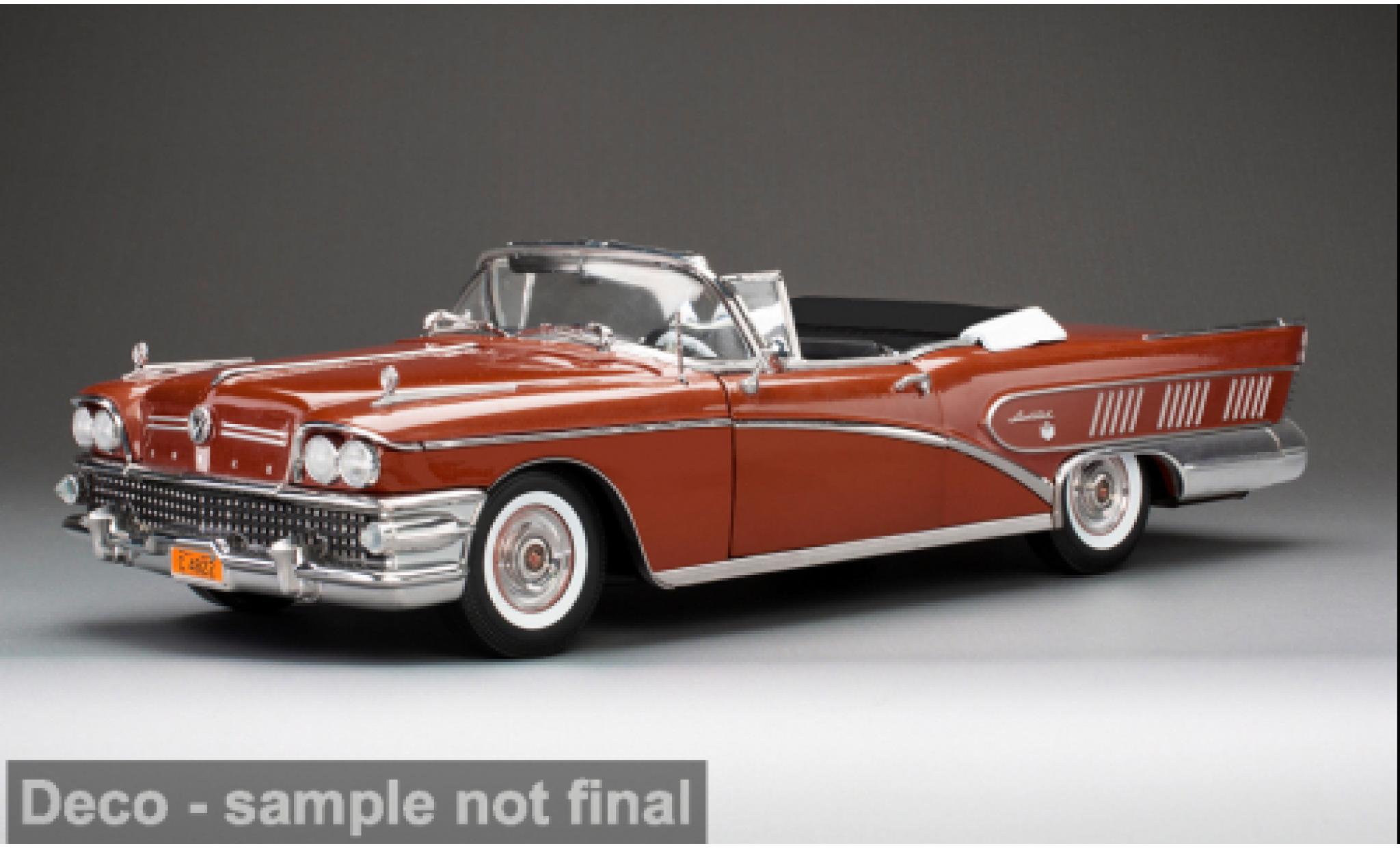 Buick Limited 1/18 Sun Star Riviera rood 1958 1:18 modelauto