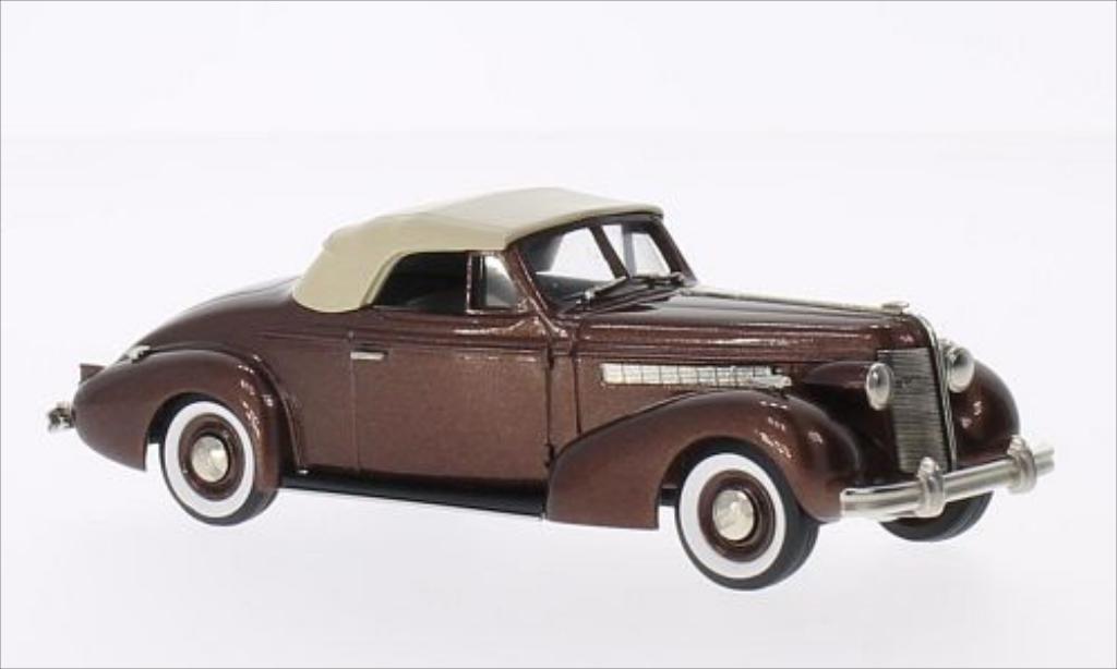 Buick Special 1/43 Brooklin Cabriolet Coupe M46-C metallic bruin/bruin 1937 modelauto