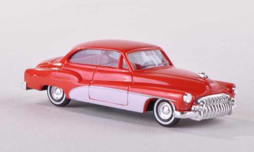 Buick Special 1/87 Busch Series 40 Deluxe rood/wit 1950 modelauto