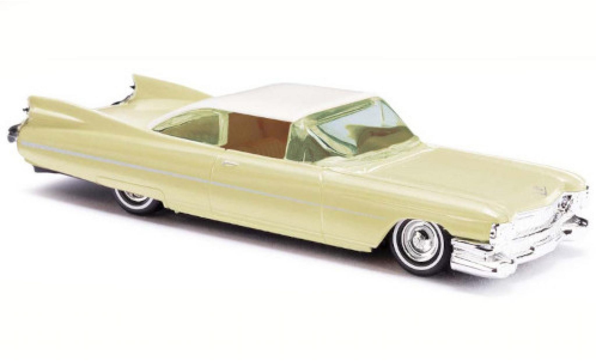 Cadillac Eldorado 1/87 Busch geel 1959 modelauto