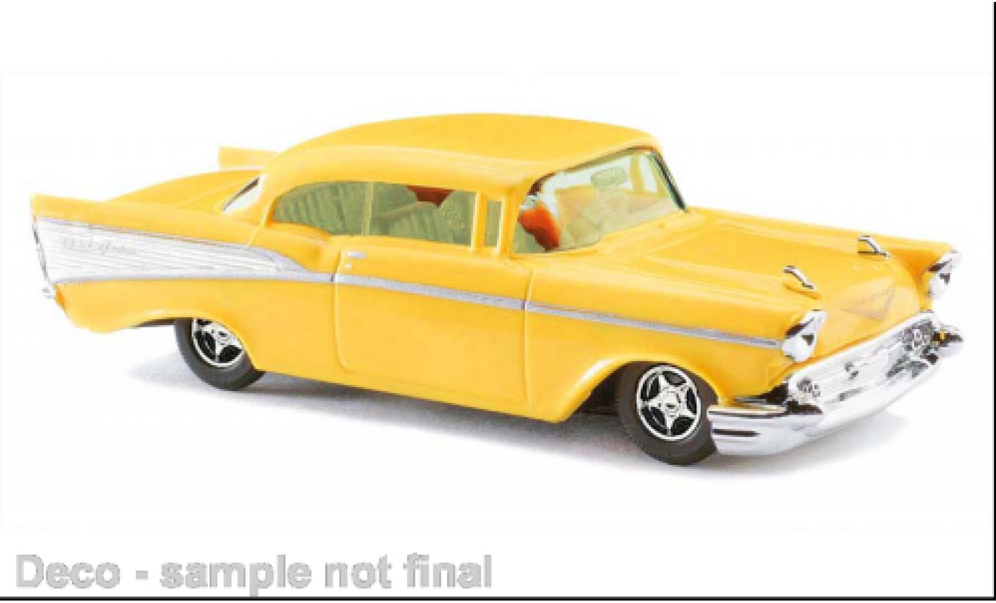 Chevrolet Bel Air 1/87 Busch Bel air geel 1957 modelauto
