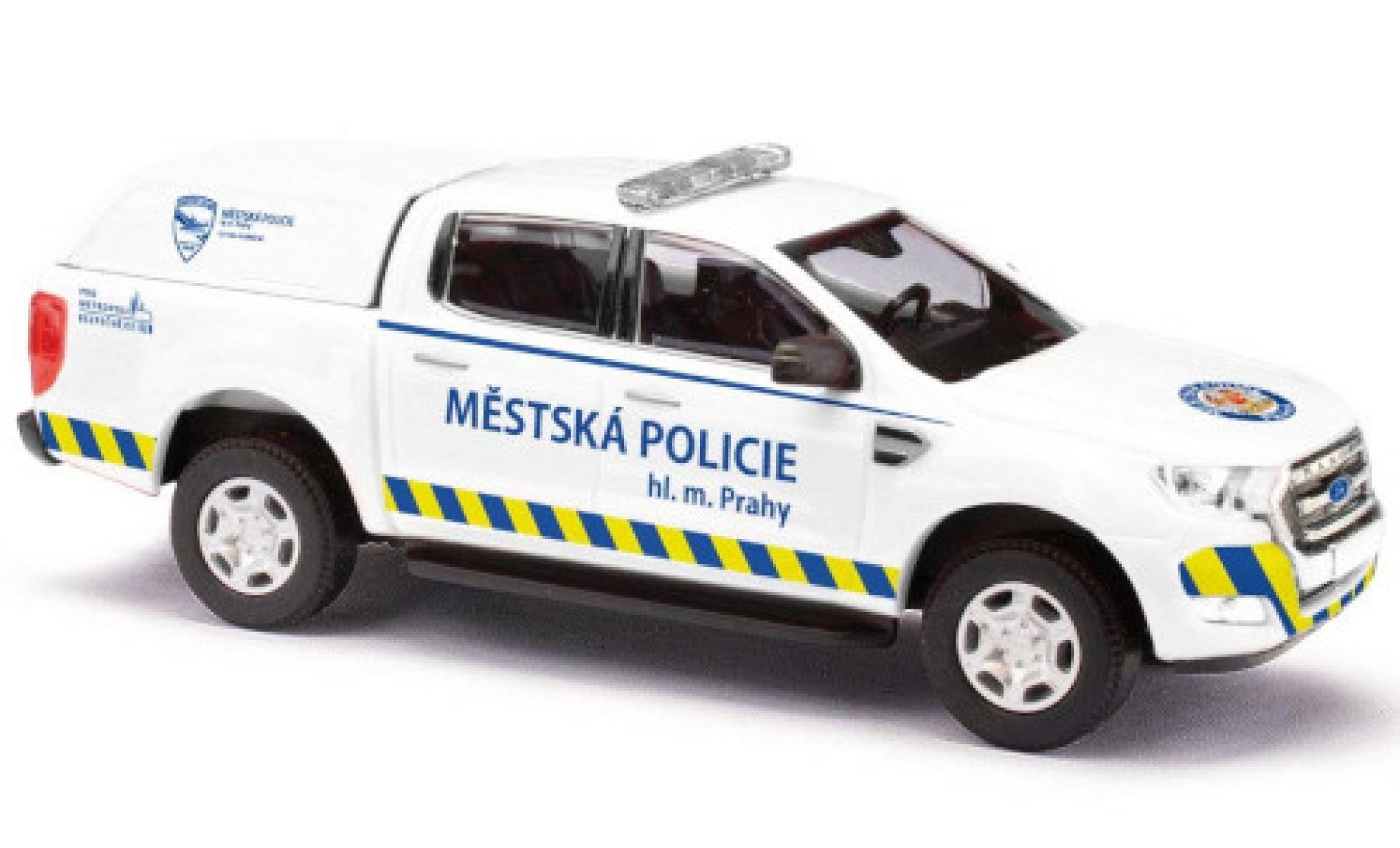 Ford Ranger 1/87 Busch Mestska Policie Praha 2016 modelauto