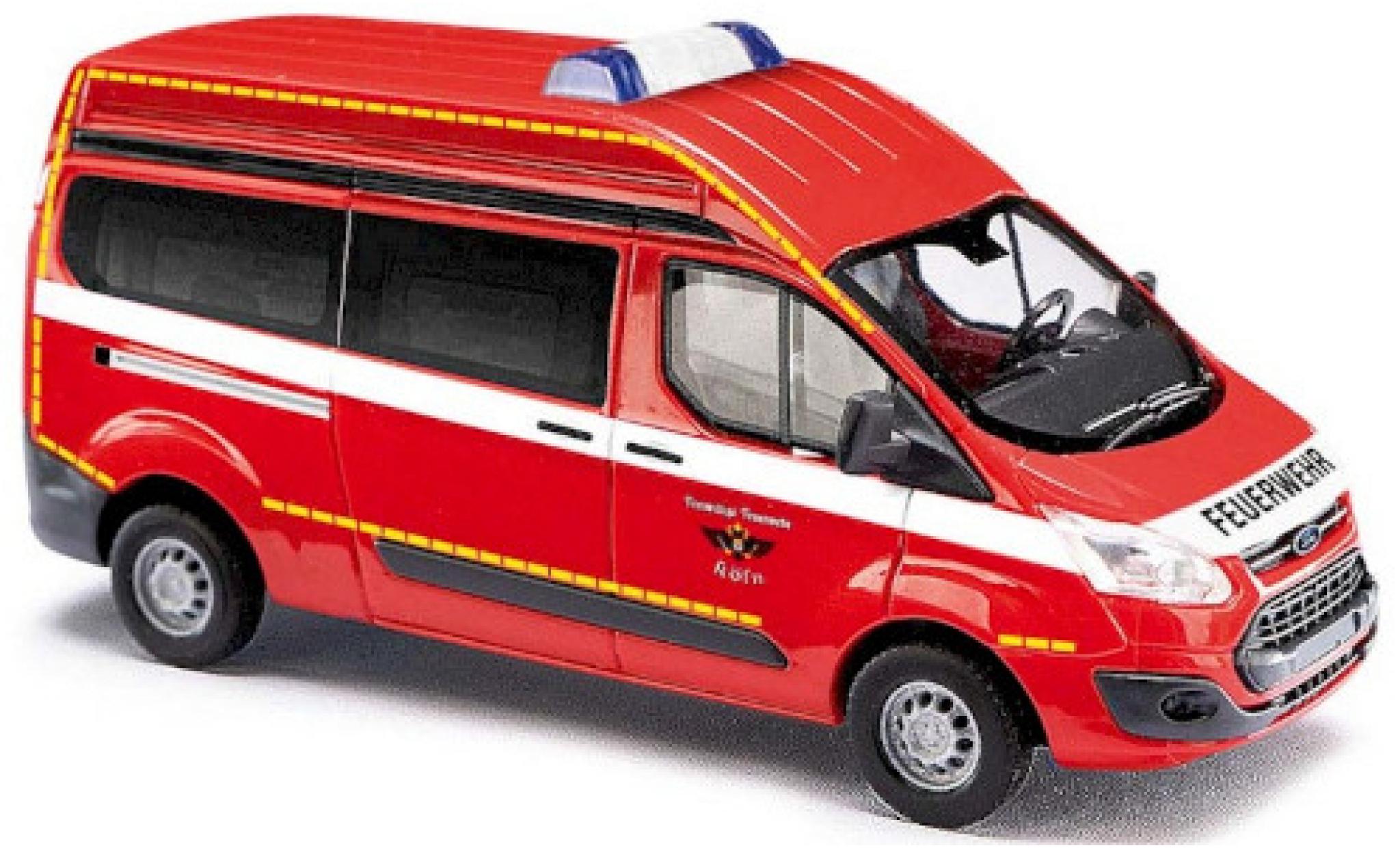 Ford Transit 1/87 Busch Custom Bus HD Berufsfeuerwehr K&ouml;ln 2012 modelauto