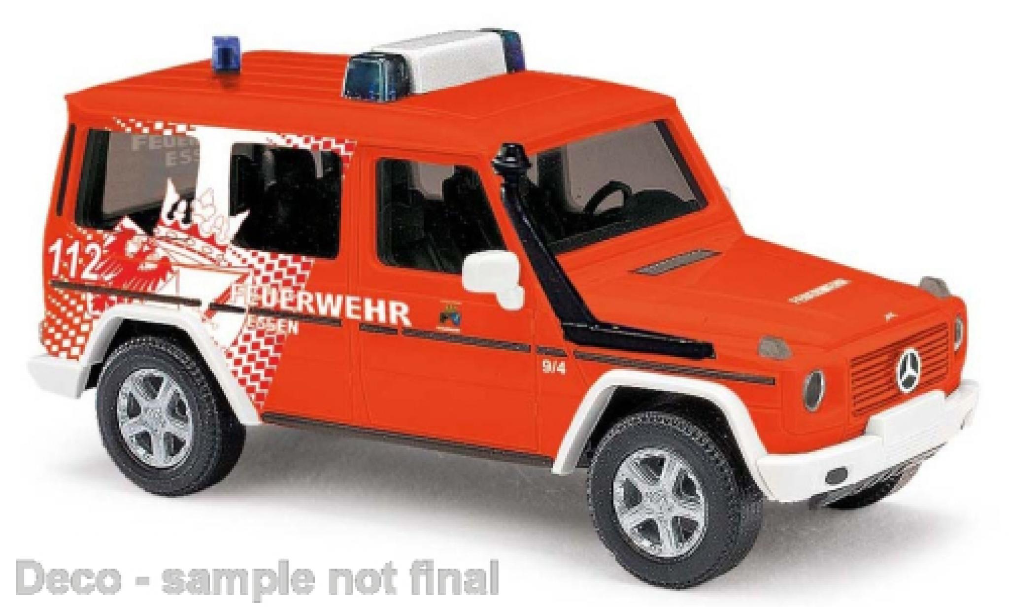 Mercedes Classe G 1/87 Busch G-classe brandweer Essen 1990 modelauto
