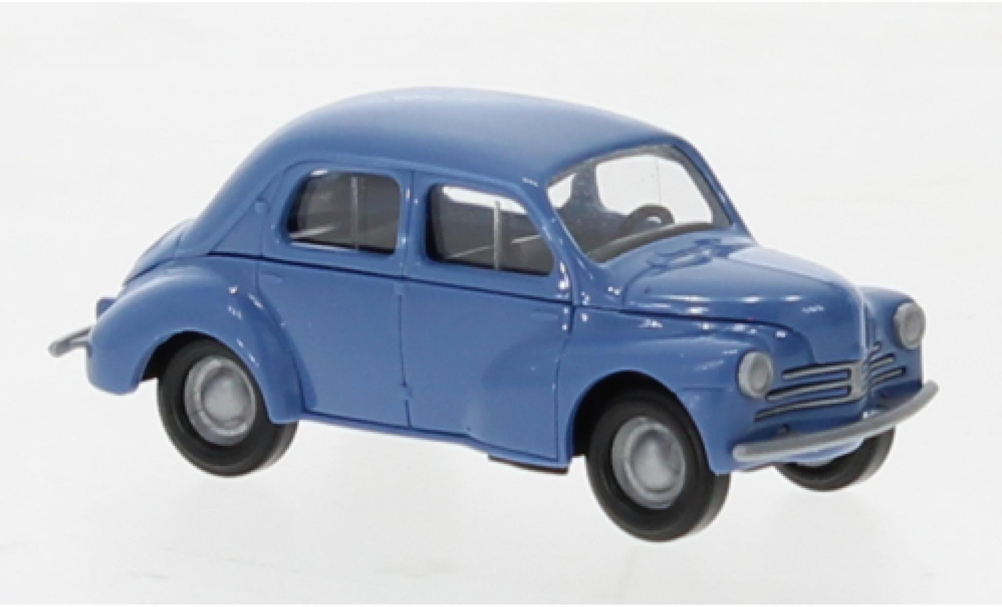 Renault 4CV 1/87 Busch blauw 1958 modelauto