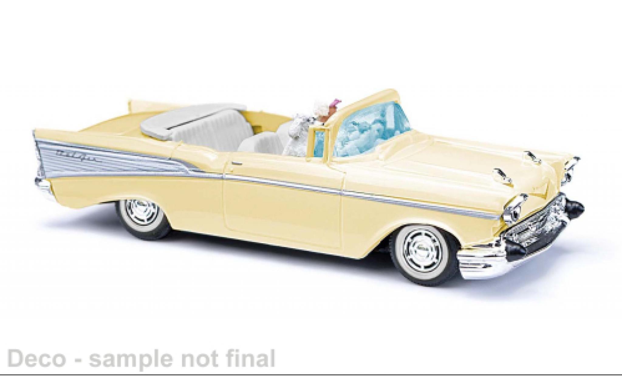Chevrolet Bel Air 1/87 Busch Cabriolet beige 1957 1:87 modelauto