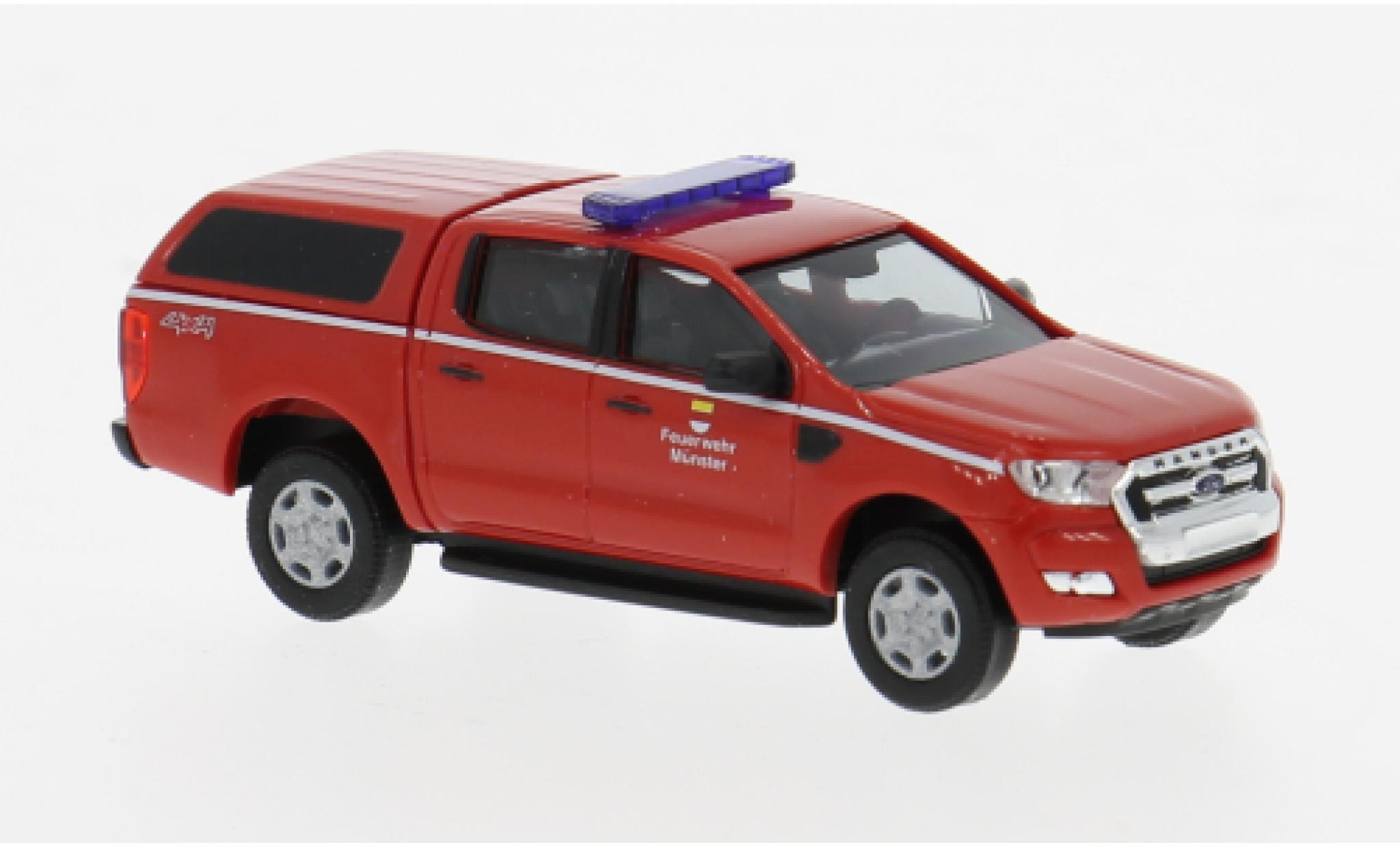 Ford Ranger 1/87 Busch 2016 Brandweer M&uuml;nster 1:87 modelauto