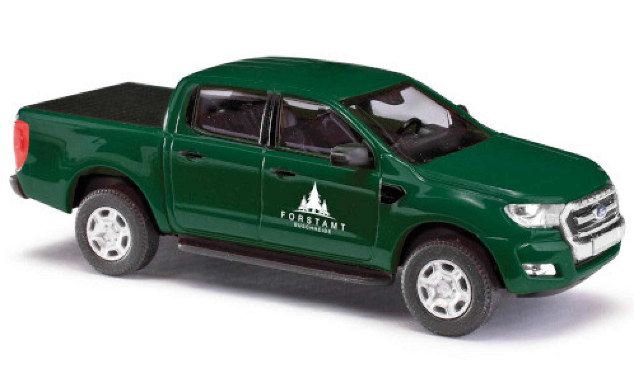 Ford Ranger 1/87 Busch DoKa Forstamt heide 2016 avec Proodection de surface de chargement Forstverwaltung modelauto