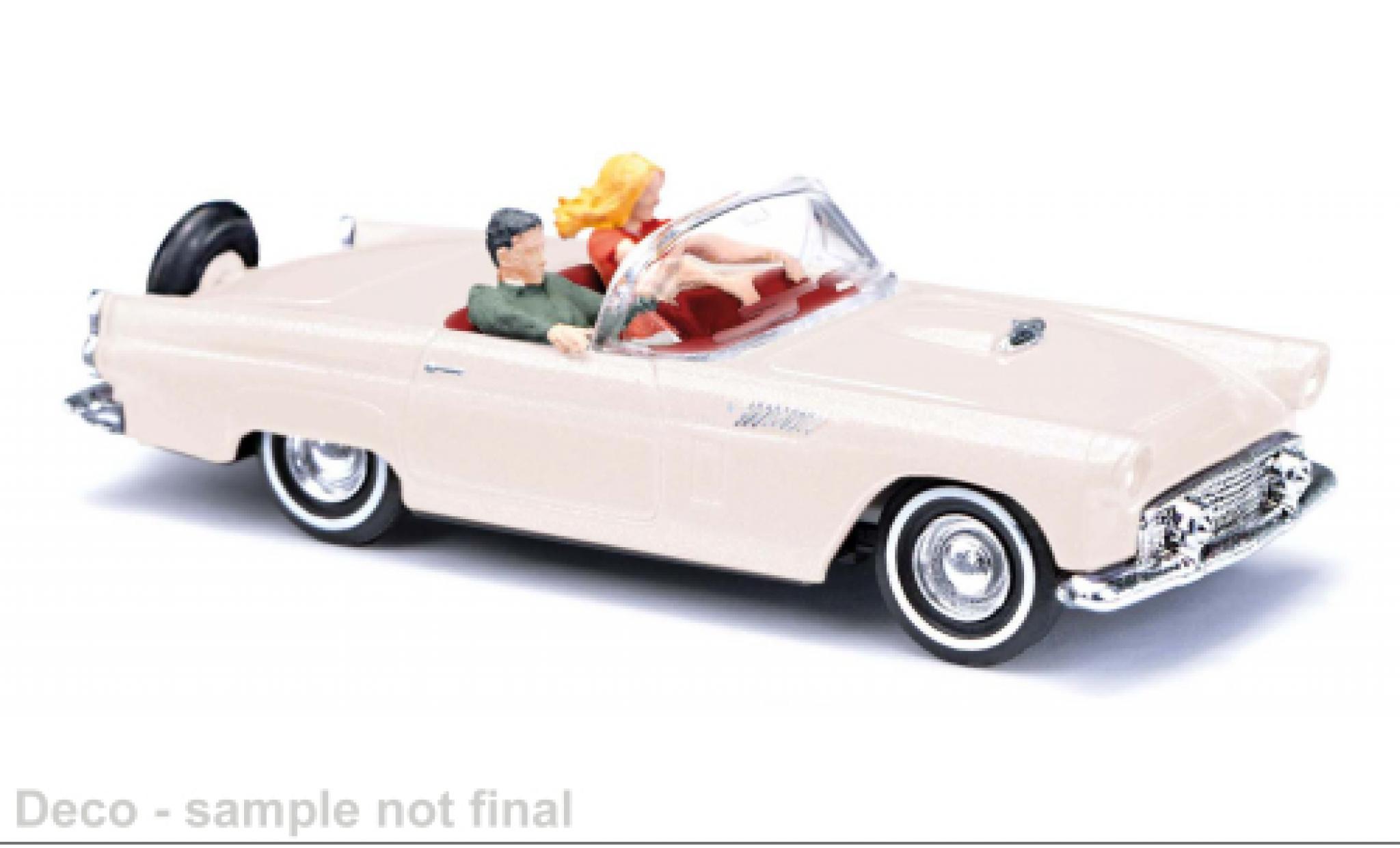 Ford Thunderbird 1/87 Busch Cabriolet beige 1956 1:87 modelauto