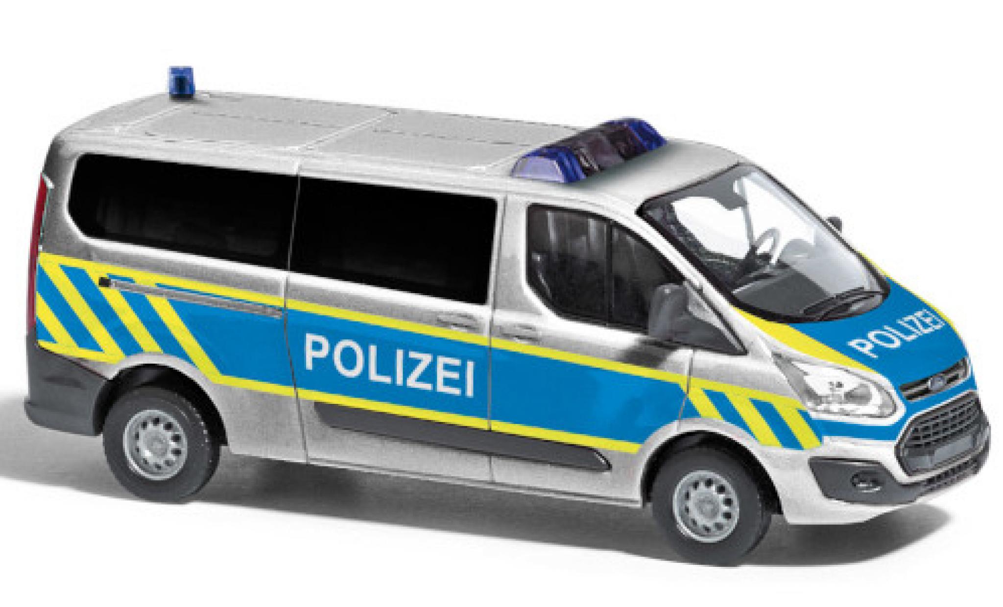 Ford Transit 1/87 Busch Custom Bus Politie 2012 Vorf&uuml;hrfahrzeug modelauto