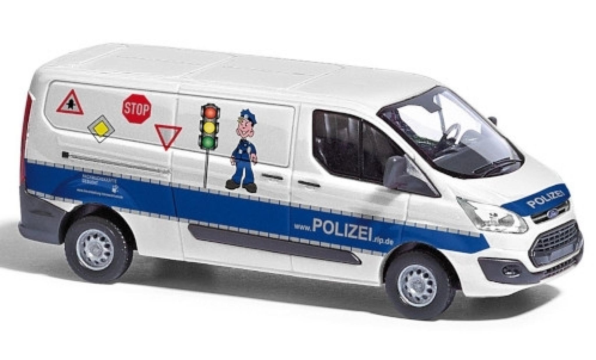 Ford Transit 1/87 Busch Custom Bus Politie Verkehrssicherheitsberatung 2012 modelauto