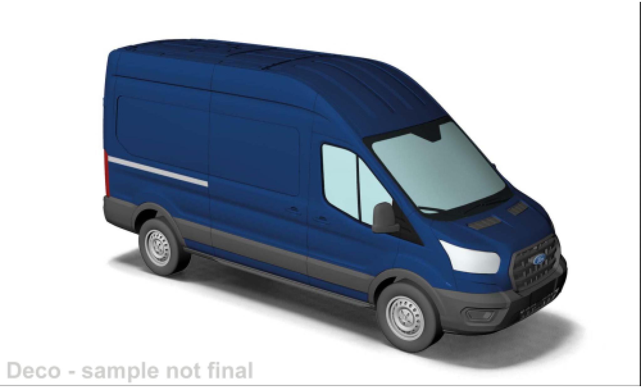 Ford Transit 1/87 Busch Kasten blauw 2014 1:87 modelauto