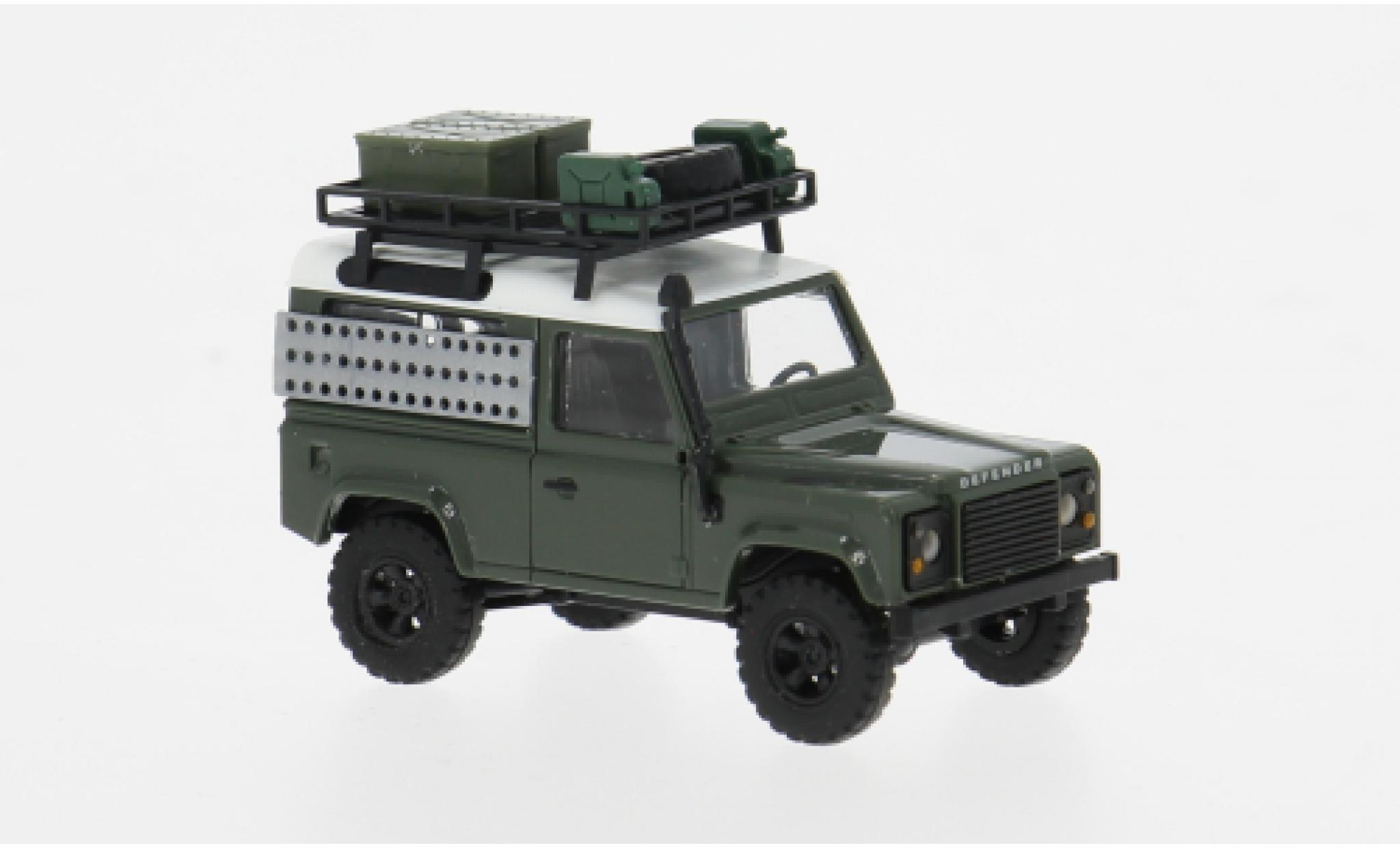 Land Rover Defender 1/87 Busch 90 oliv 1983 1:87 modelauto
