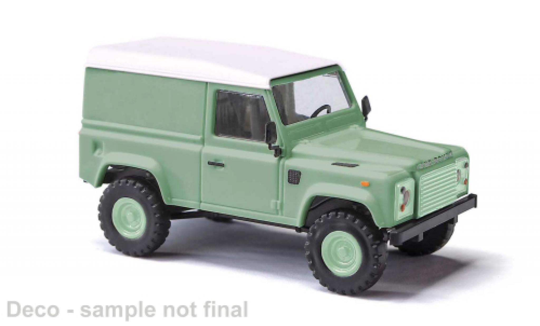 Land Rover Defender 1/87 Busch 90 Kasten groen 1983 1:87 modelauto