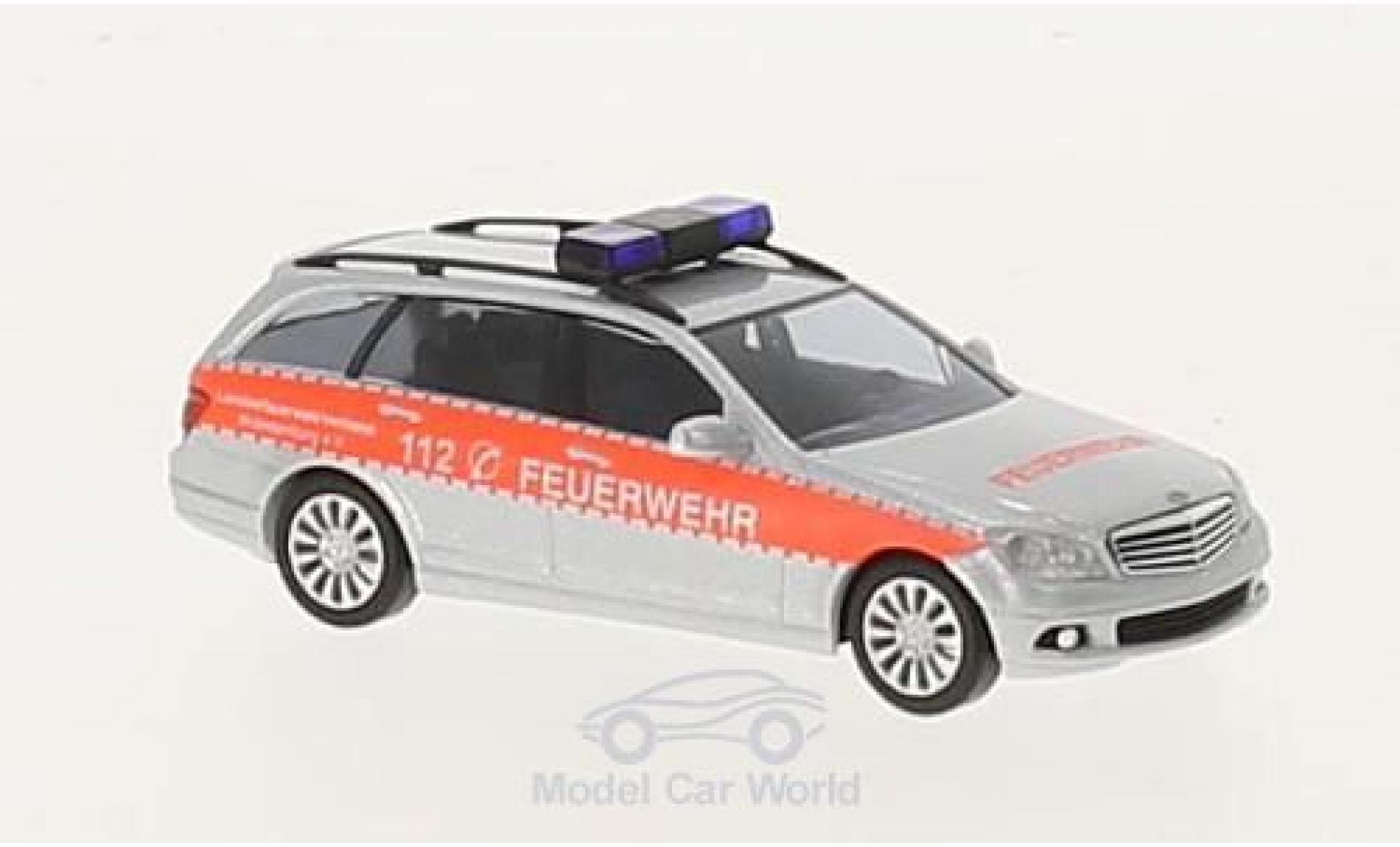 Mercedes Classe C 1/87 Busch T-Modell Brandweer 2007 modelauto