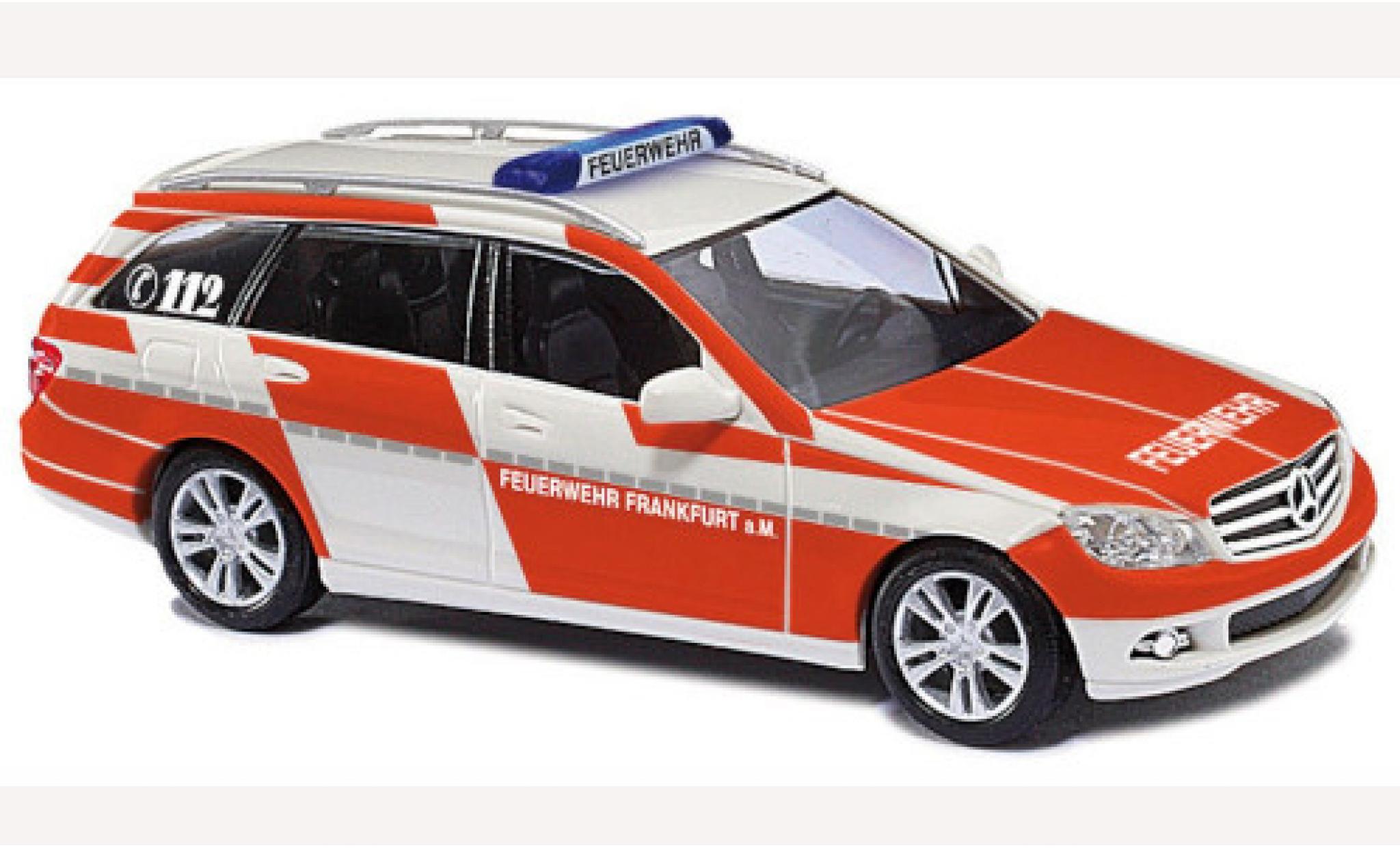 Mercedes Classe C 1/87 Busch T-Modell Brandweer Frankfurt / Main 2006 modelauto