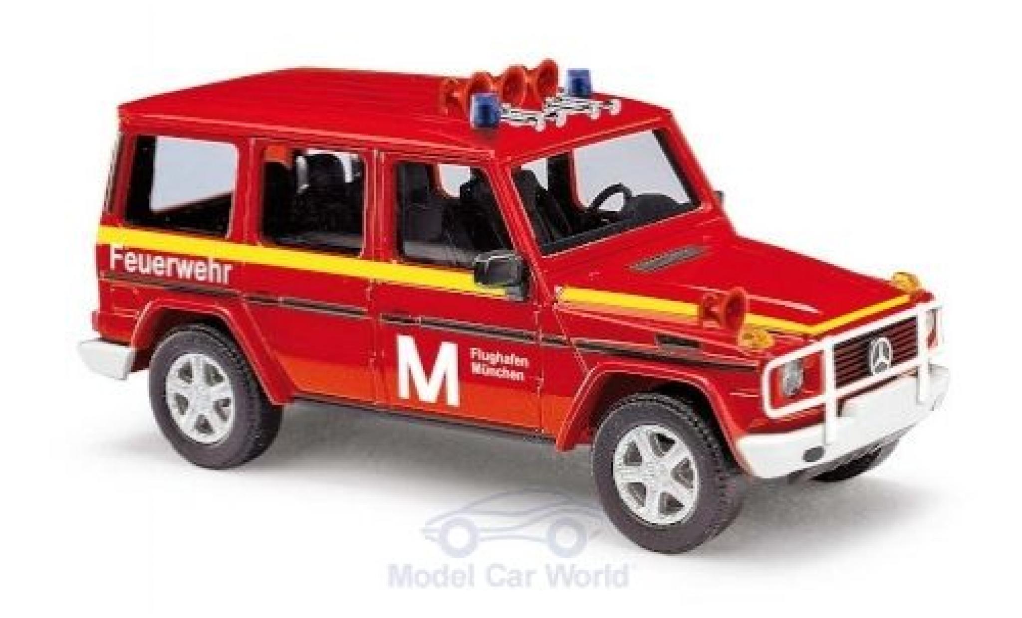 Mercedes Classe G 1/87 Busch Brandweer Flughafen M&uuml;nchen 1990 modelauto