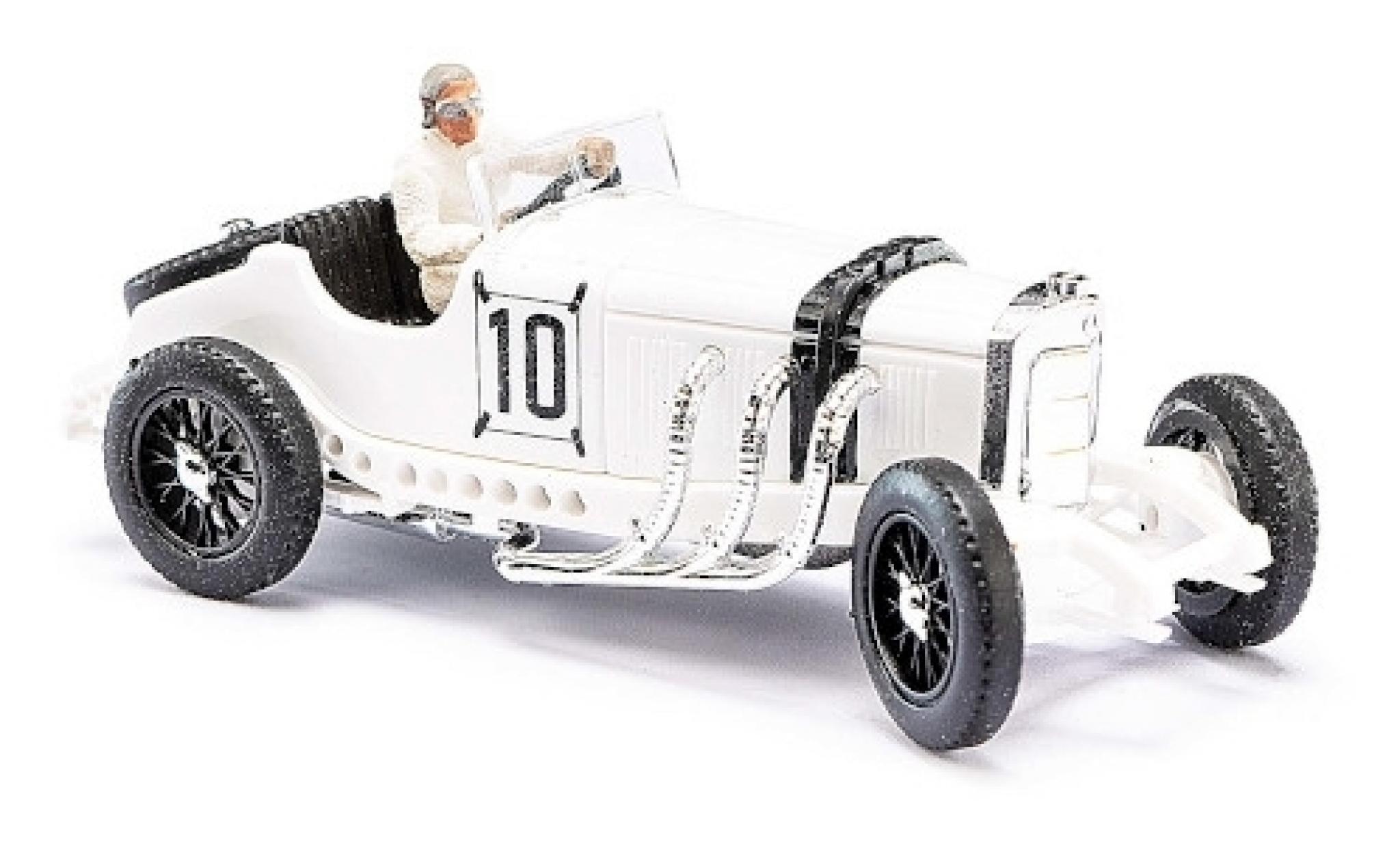 Mercedes SSK 1/87 Busch L No.10 Formel 1 GP Deutschland 1931 mit Figur H.Stuck modelauto