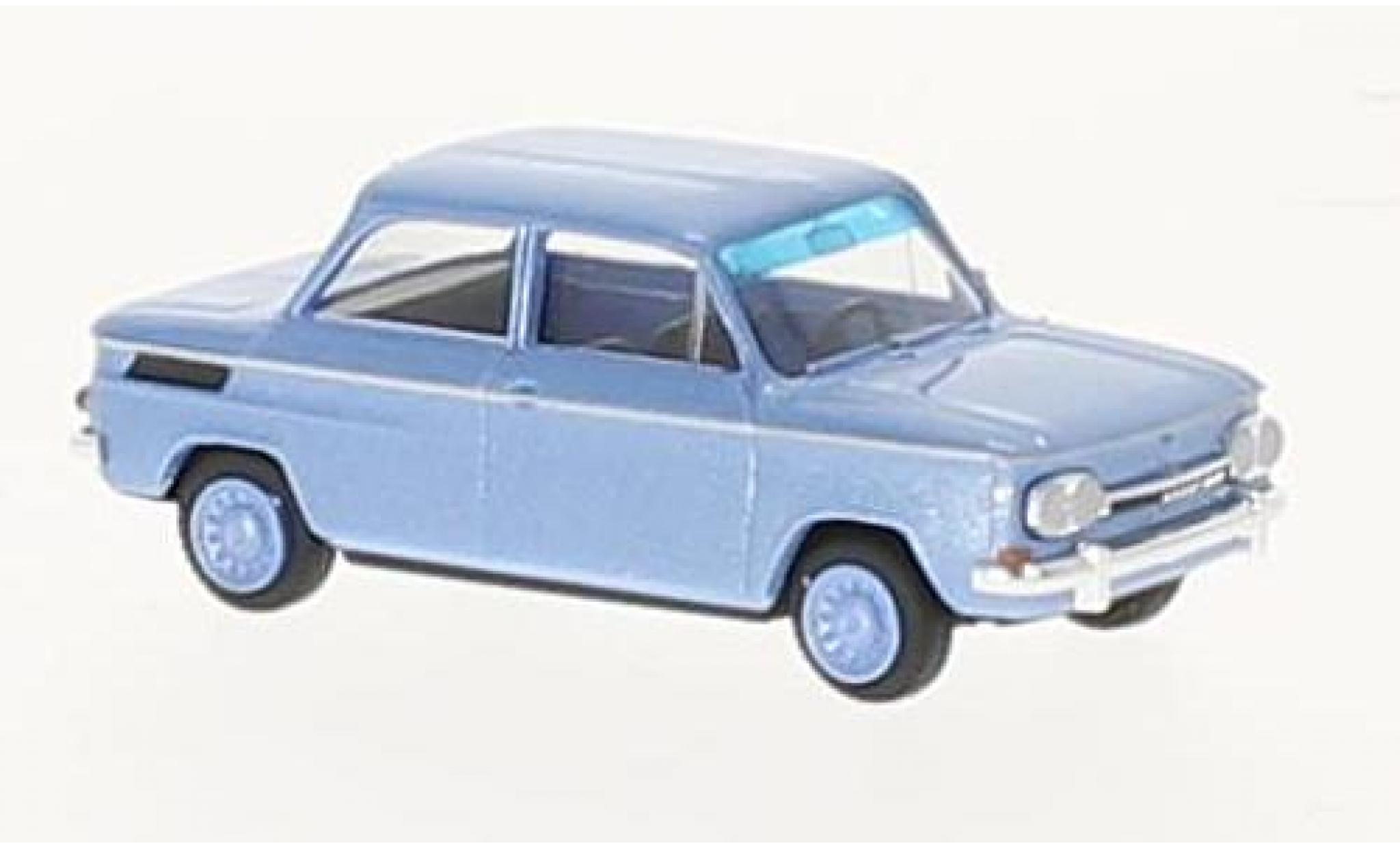 NSU 1000 1/87 Busch TT metallic blauw 1965 modelauto