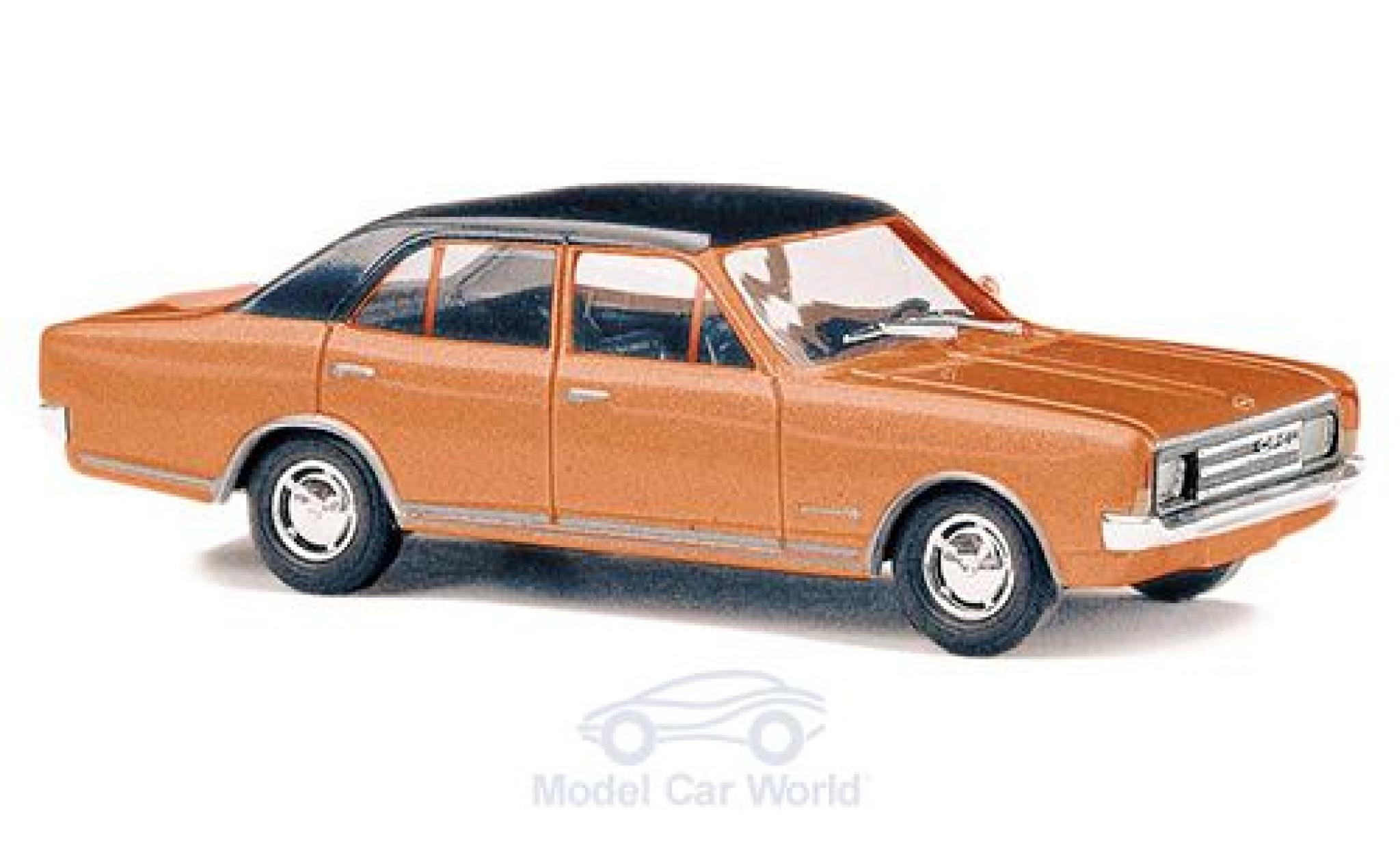 Opel Rekord 1/87 Busch C kupfer/zwart 1966 modelauto