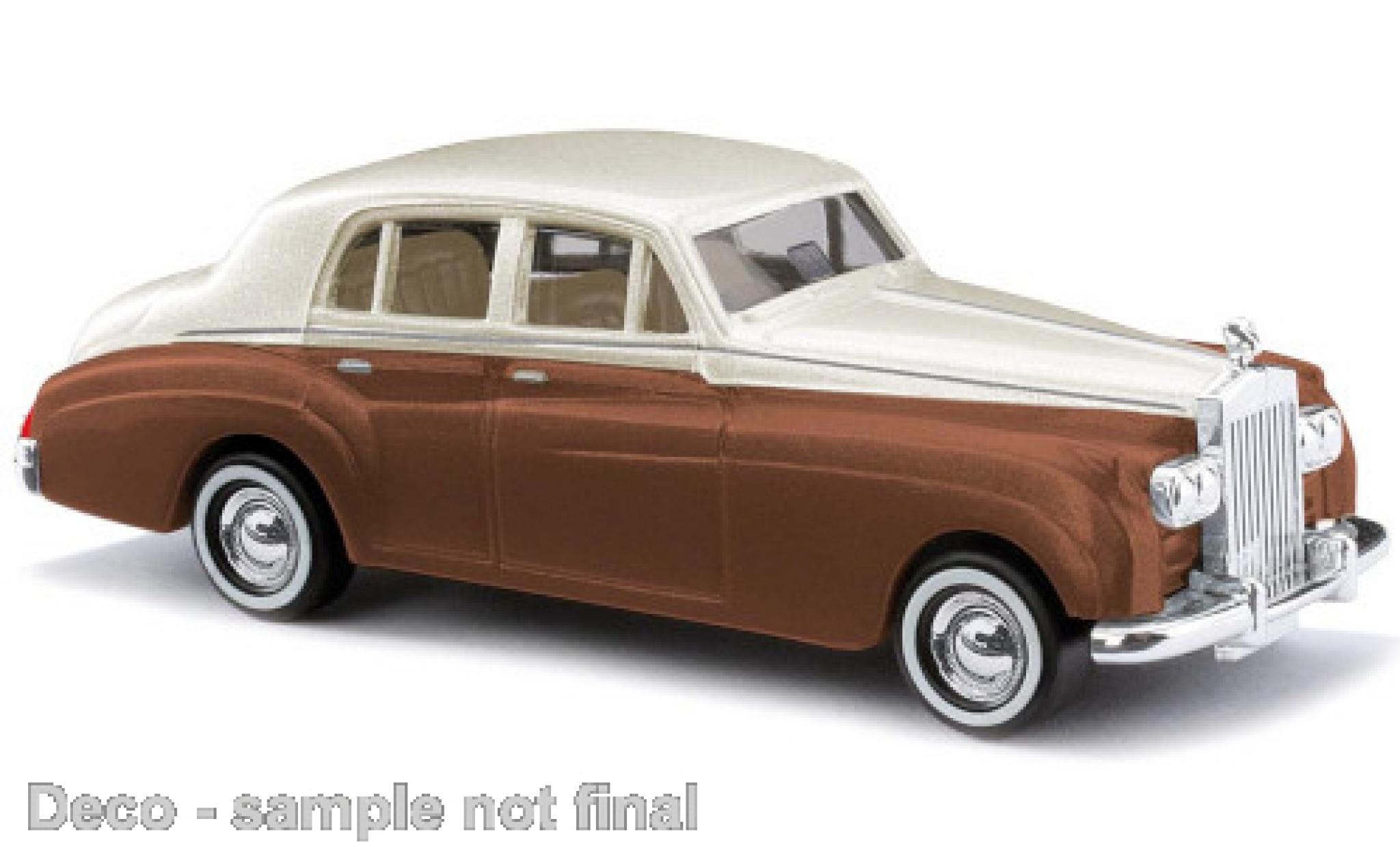 Rolls Royce Silver Cloud 1/87 Busch metallic beige/bruin 1959 modelauto