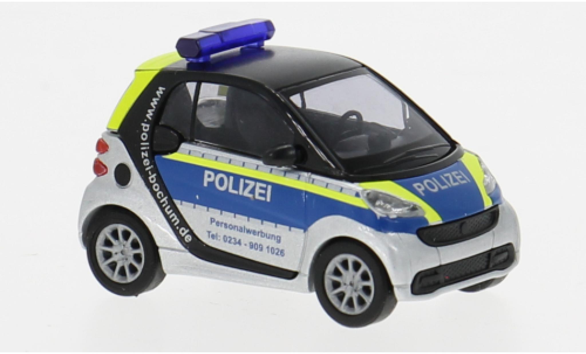 Smart ForTwo 1/87 Busch Fortwo Coupe 2012 Politie Bochum 1:87 modelauto