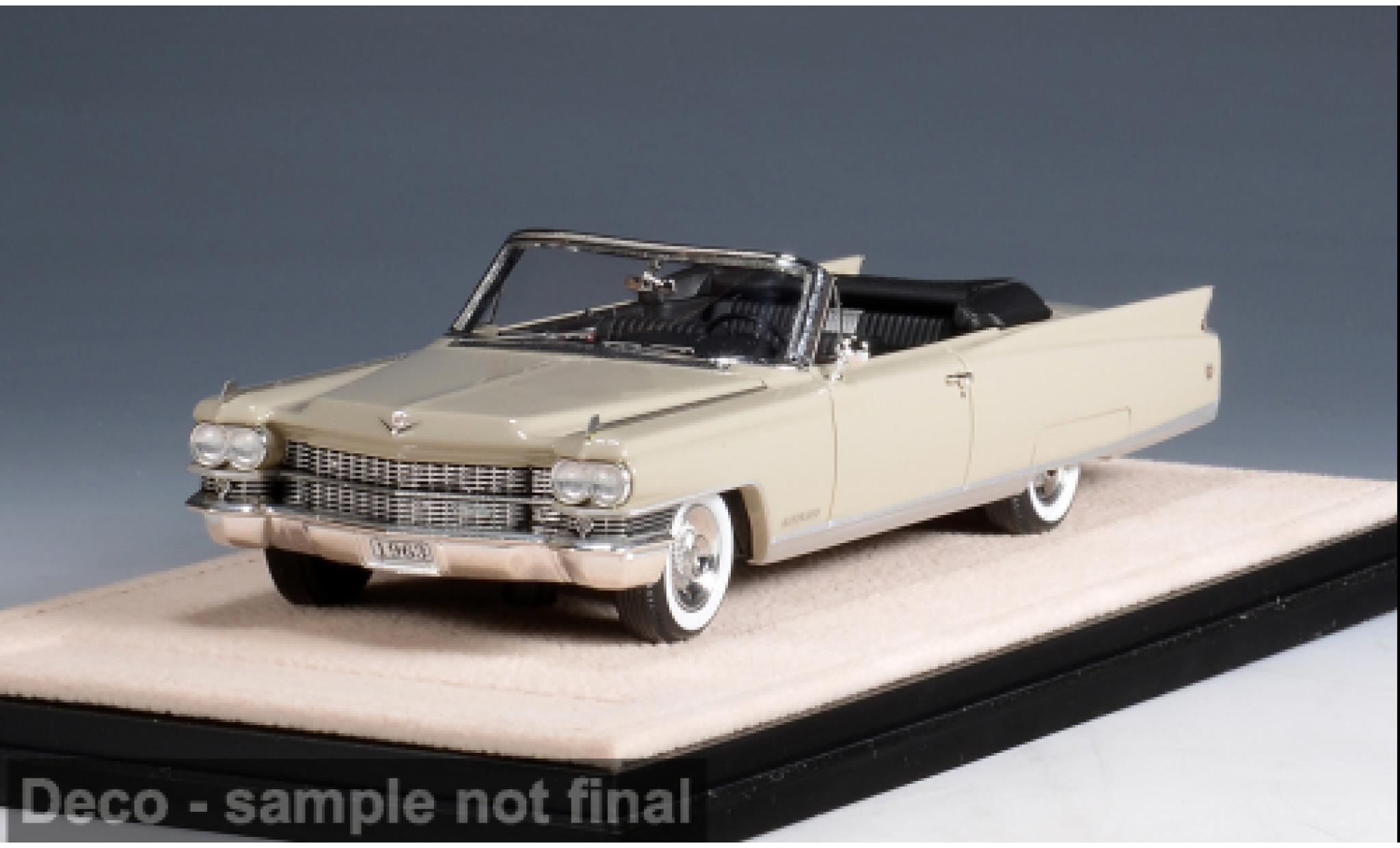 Cadillac Eldorado 1/43 Stamp Models Biarritz beige/zwart 1963 1:43 modelauto