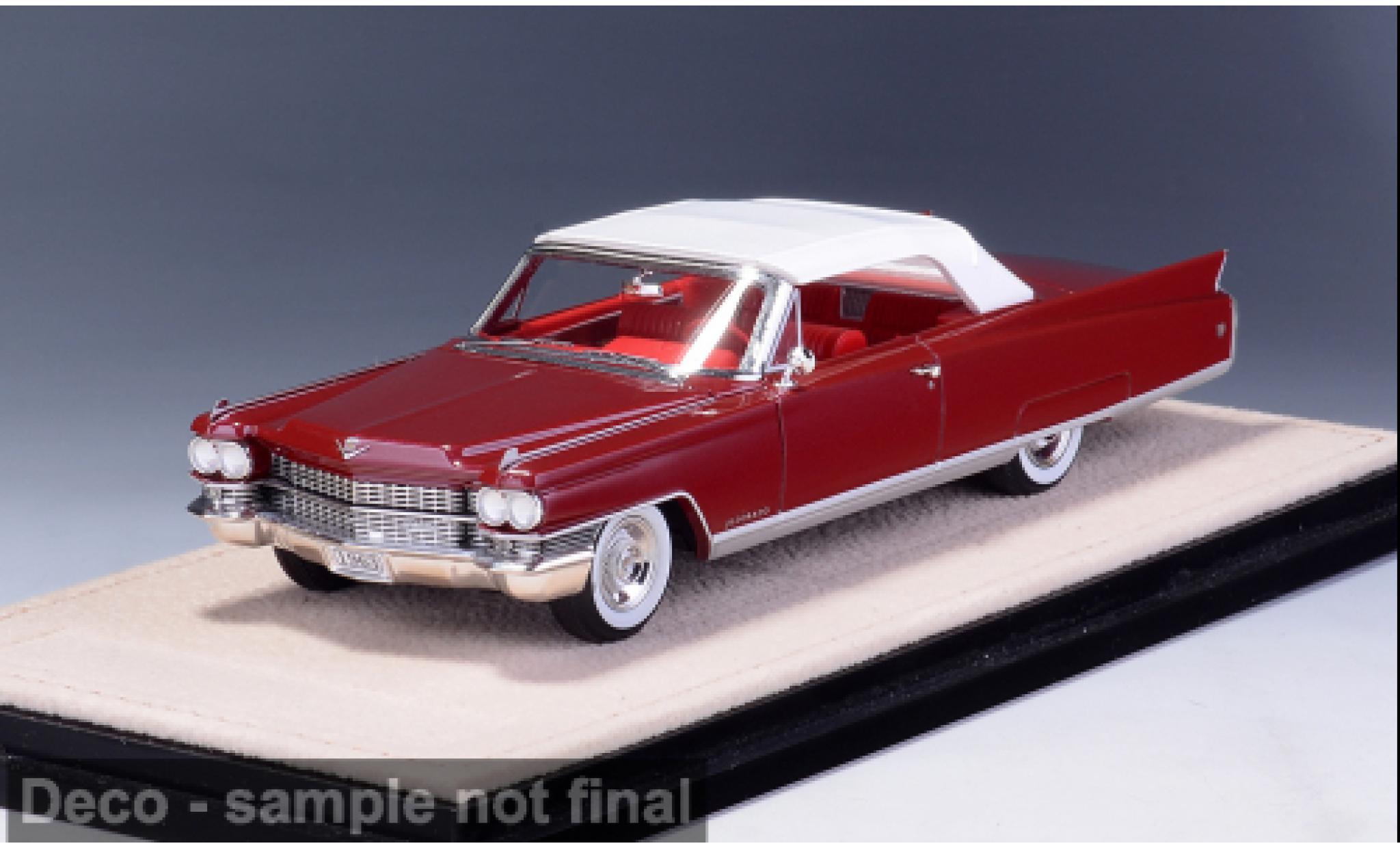Cadillac Eldorado 1/43 Stamp Models Biarritz rood/wit 1963 1:43 modelauto