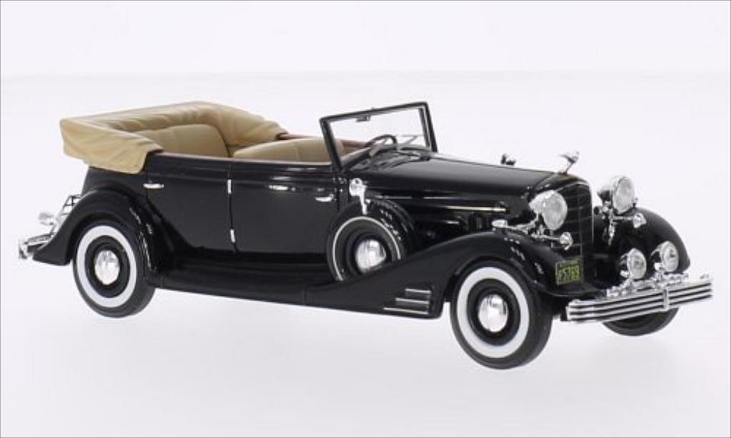 Cadillac Fleetwood 1/43 Neo Allweather Phaeton zwart 1933 modelauto