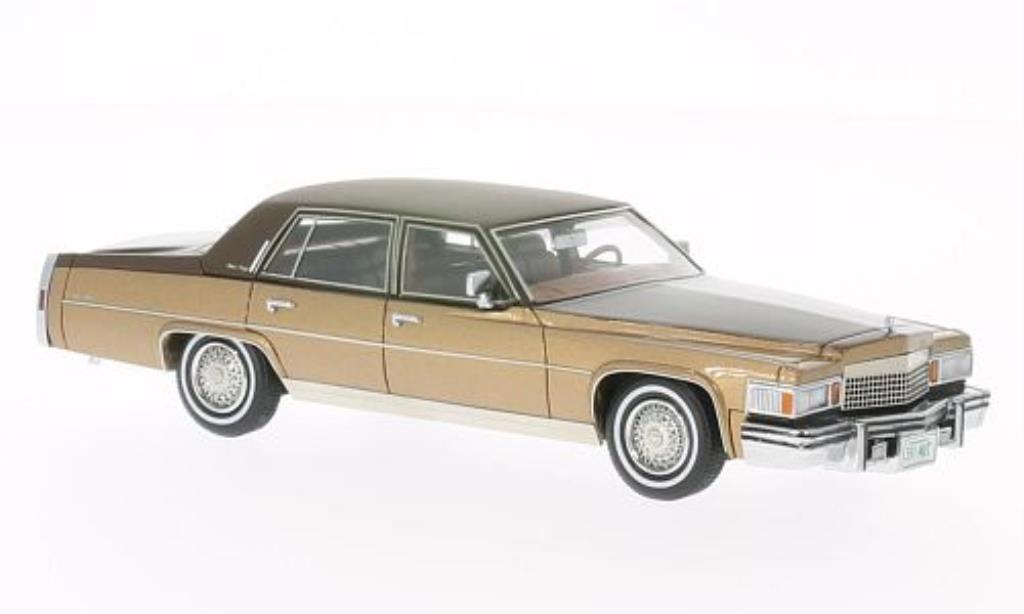 Cadillac Fleetwood Brougham 1/43 Matrix Brougham bruin 1978 modelauto