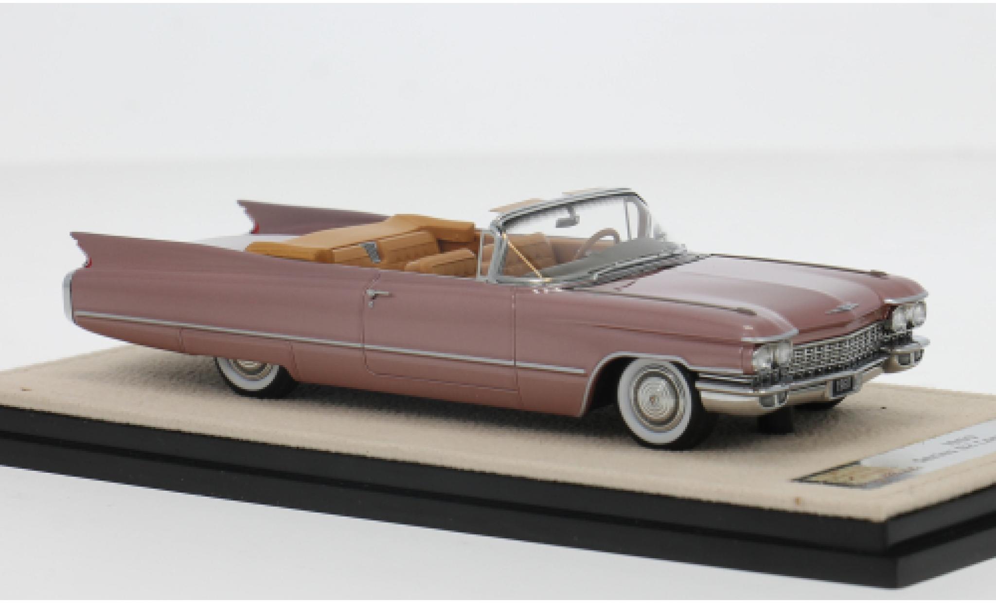 Cadillac Series 62 1/43 Stamp Models Cabriolet pink/oranje 1962 1:43 modelauto