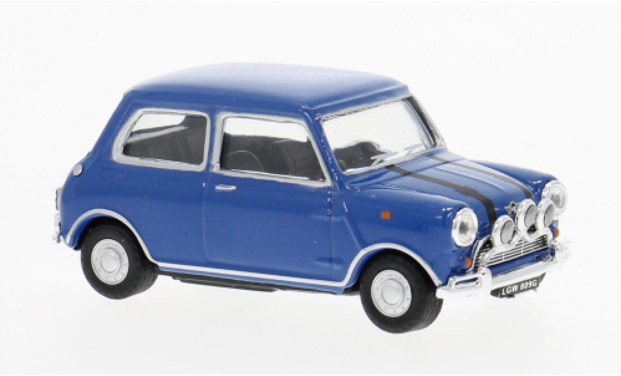 Mini Cooper 1/43 Cararama blauw/zwart 1:43 modelauto