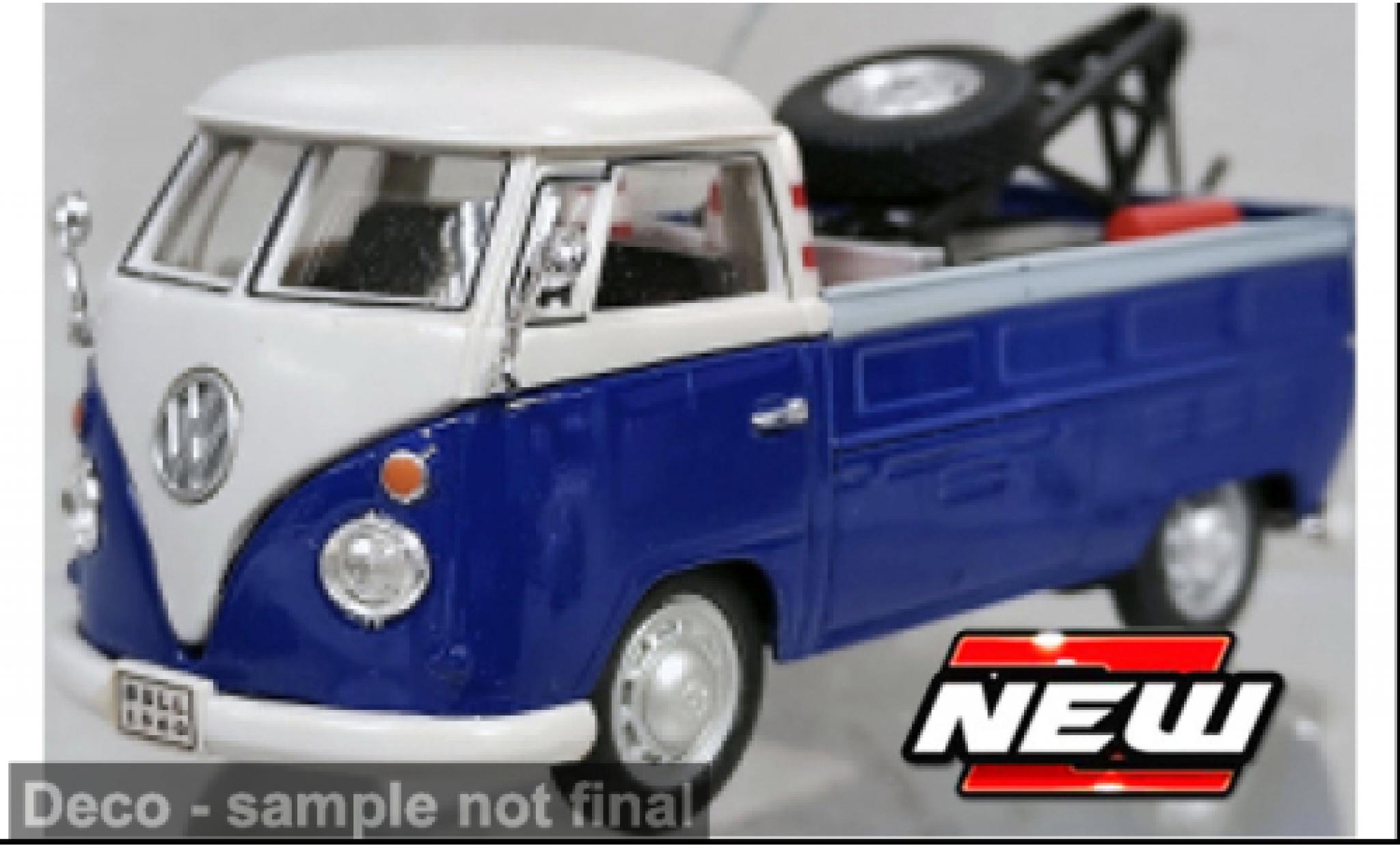 Volkswagen T1 1/43 Cararama Pick Up blauw/wit 1:43 modelauto