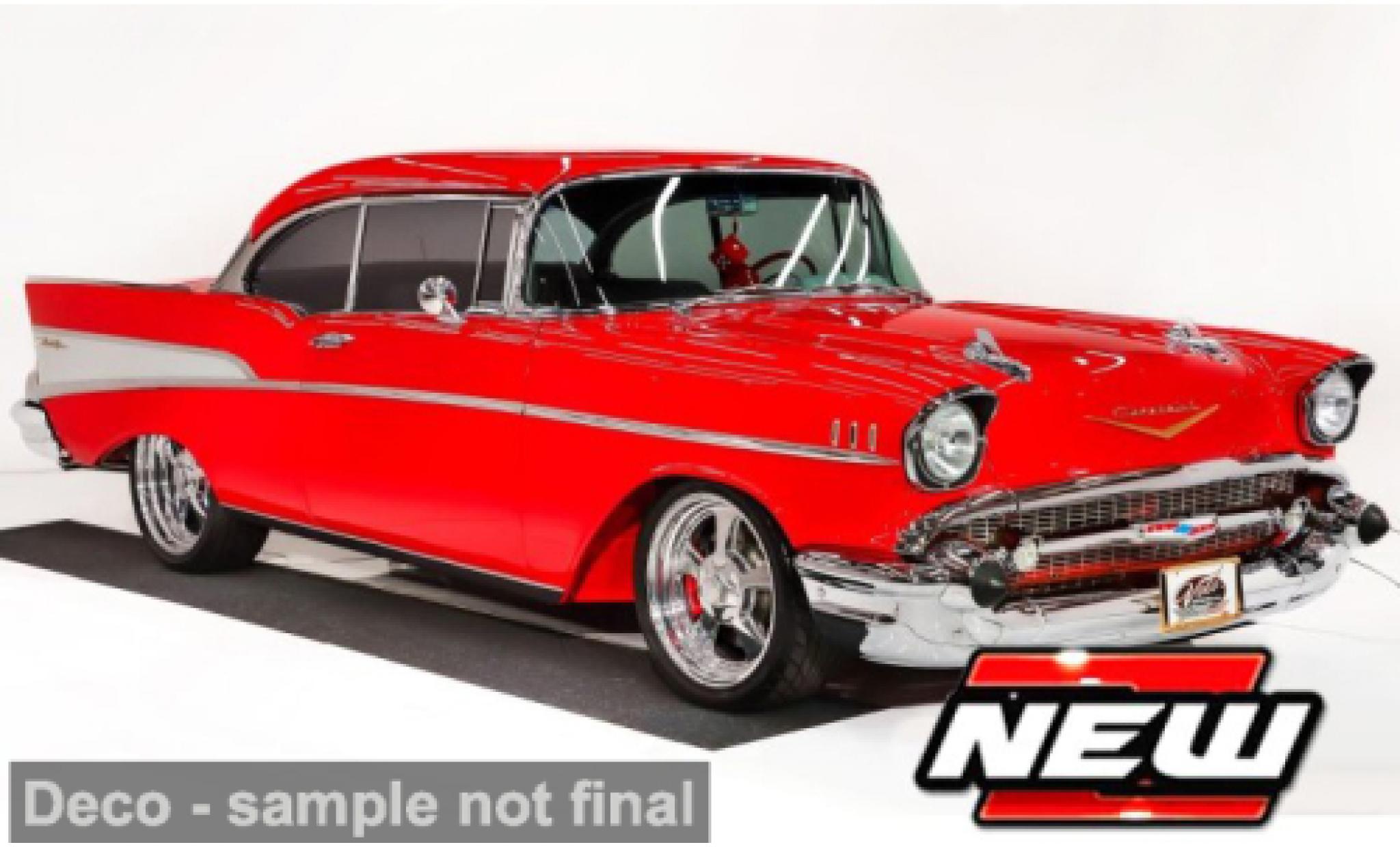 Chevrolet Bel Air 1/18 Maisto rood 1957 1:18 modelauto