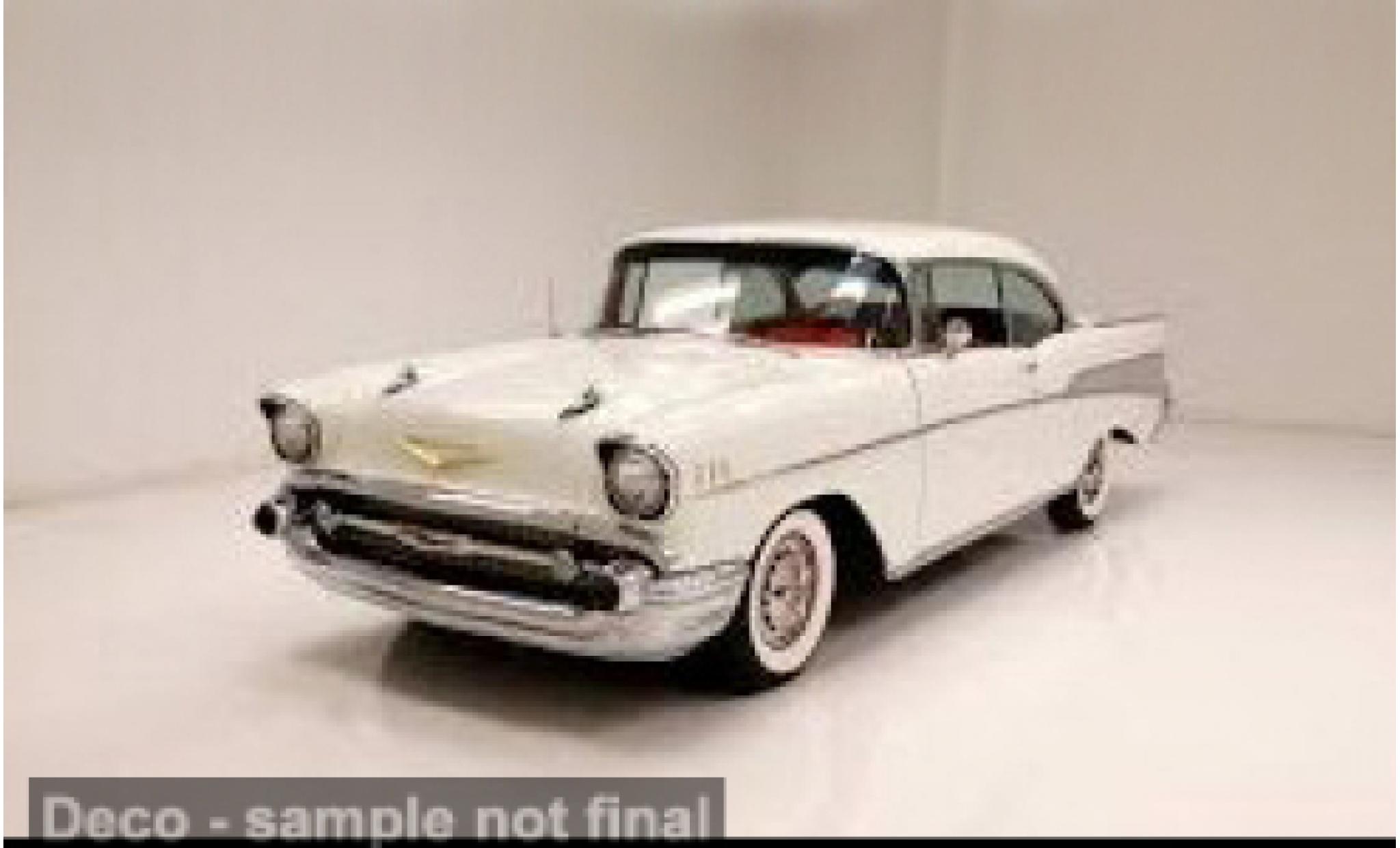 Chevrolet Bel Air 1/18 Maisto wit 1957 1:18 modelauto