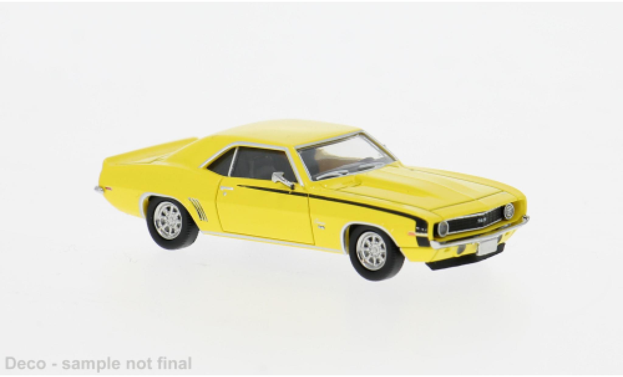 Chevrolet Camaro 1/87 Brekina geel 1969 1:87 modelauto