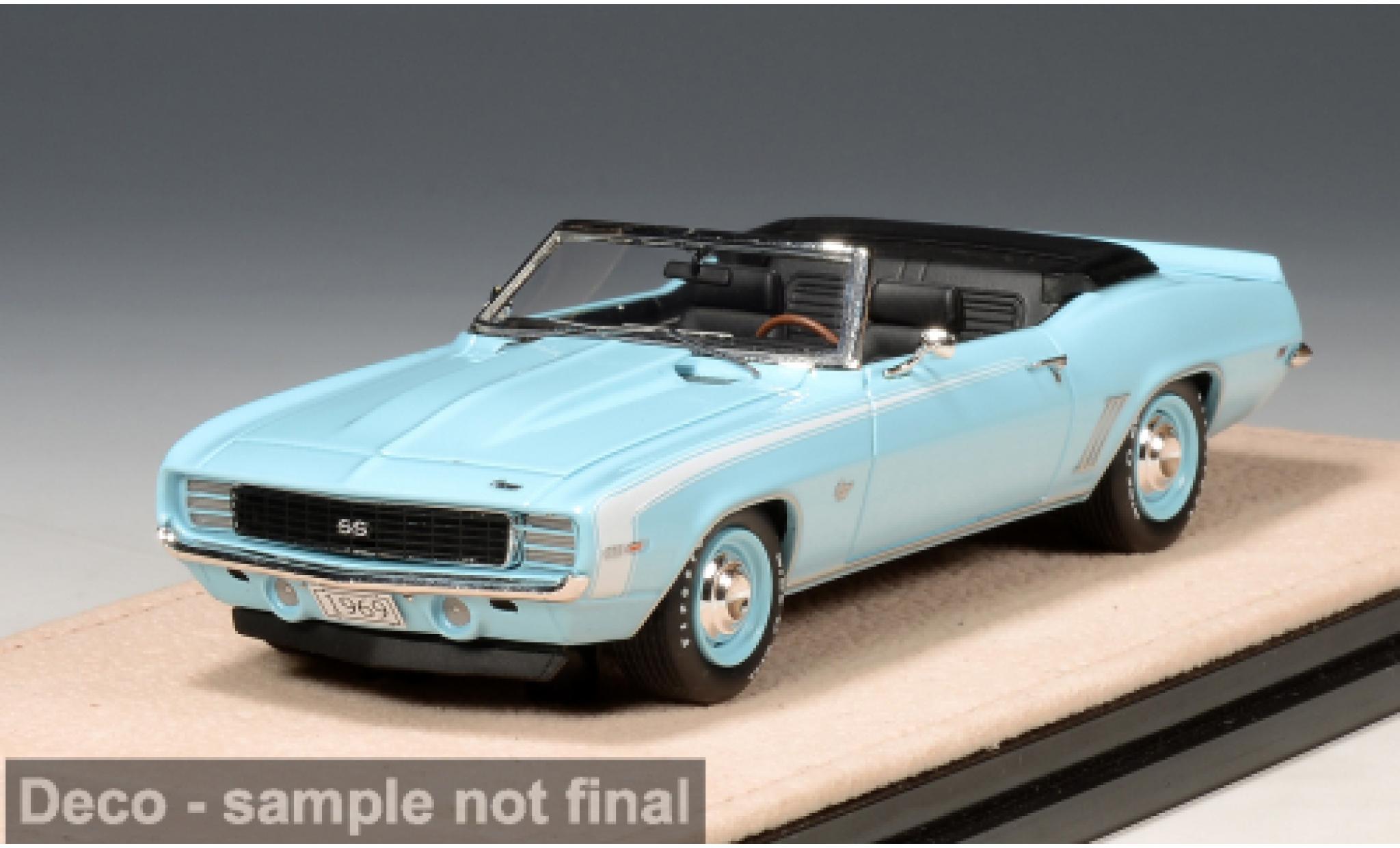 Chevrolet Camaro 1/43 Stamp Models RS/SS blauw 1969 1:43 modelauto