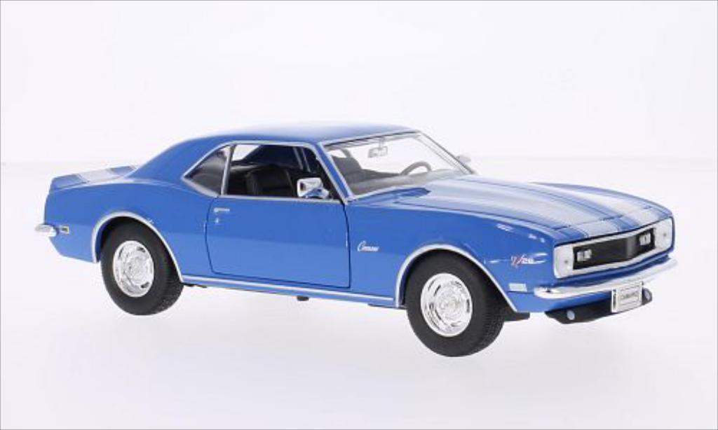 Chevrolet Camaro Z28 1/24 Welly Z28 blauw/wit 1968 modelauto