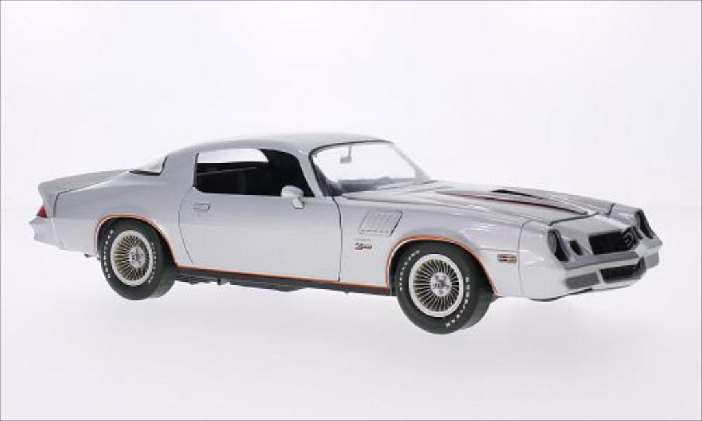 Chevrolet Camaro Z28 1/18 Greenlight Z28 grijs/oranje 1978 modelauto