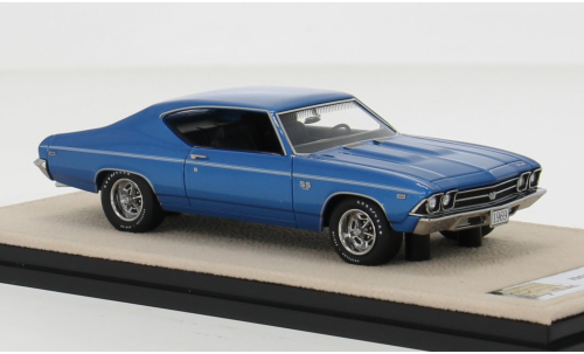 Chevrolet Chevelle 1/43 Stamp Models SS 39 blauw 1:43 modelauto