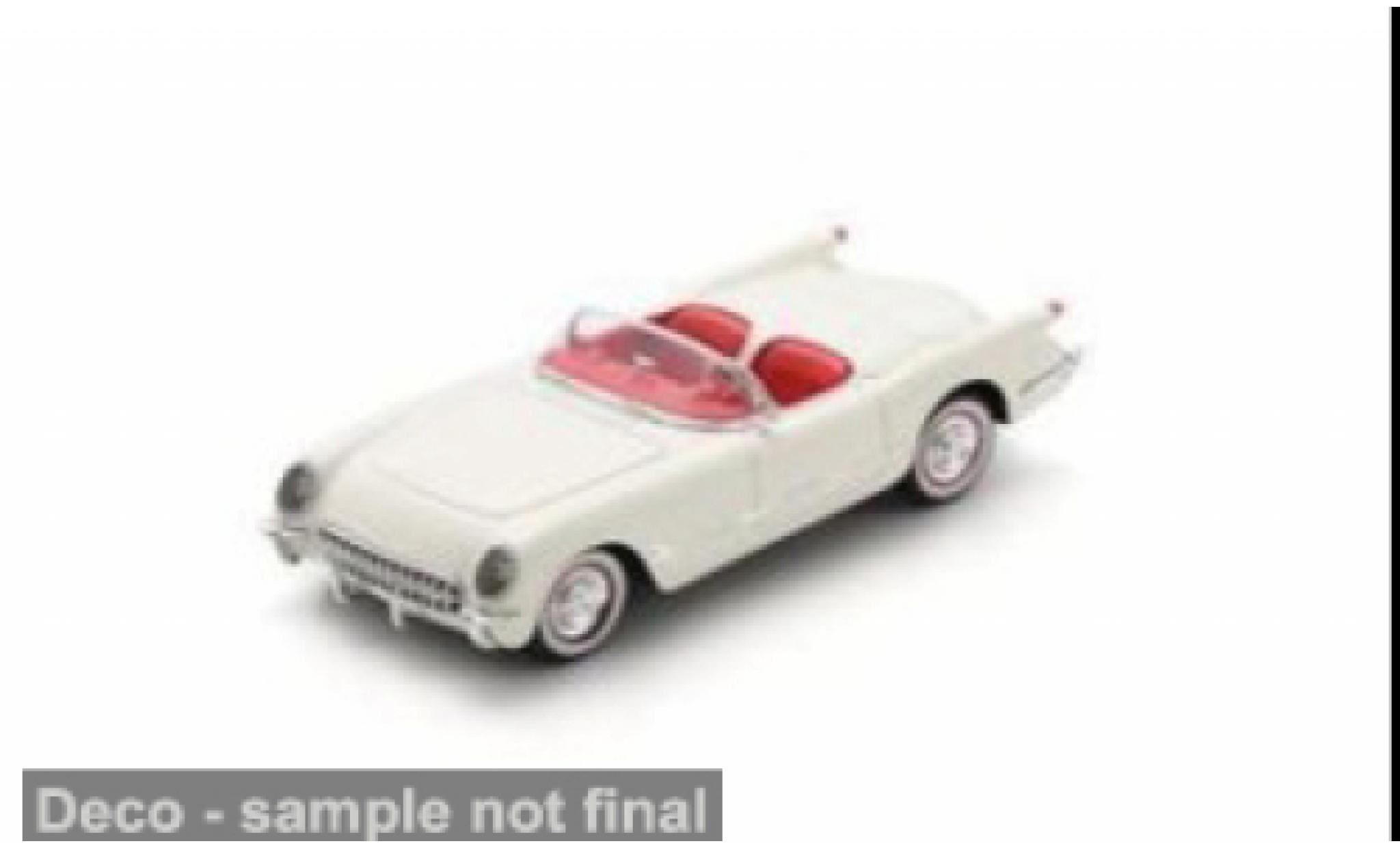 Chevrolet Corvette 1/43 Spark (C1) wit/rood 1:43 modelauto
