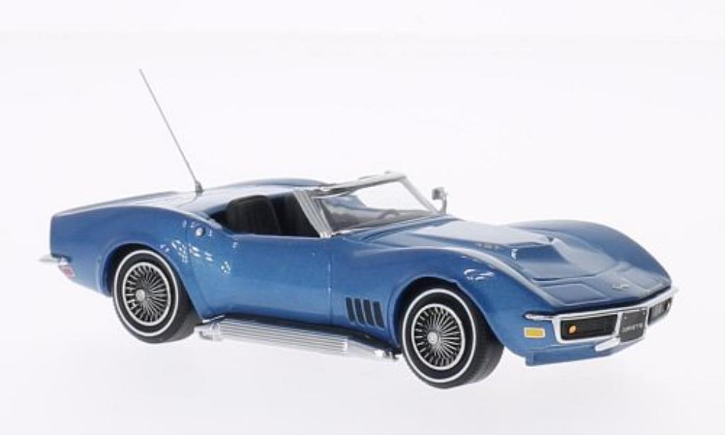 Chevrolet Corvette C3 1/43 Vitesse C3 Cabriolet blauw 1968 modelauto