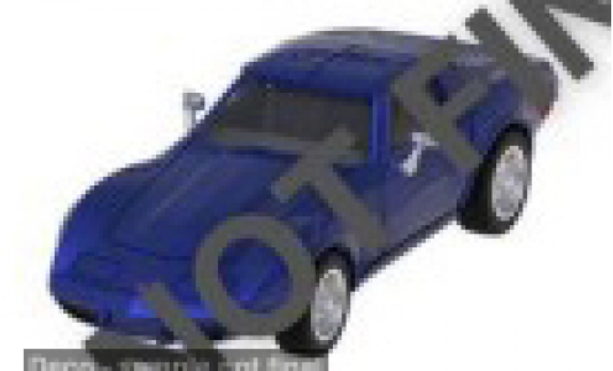 Chevrolet Corvette 1/64 Majorette (C3) blauw 1976 1:64 modelauto