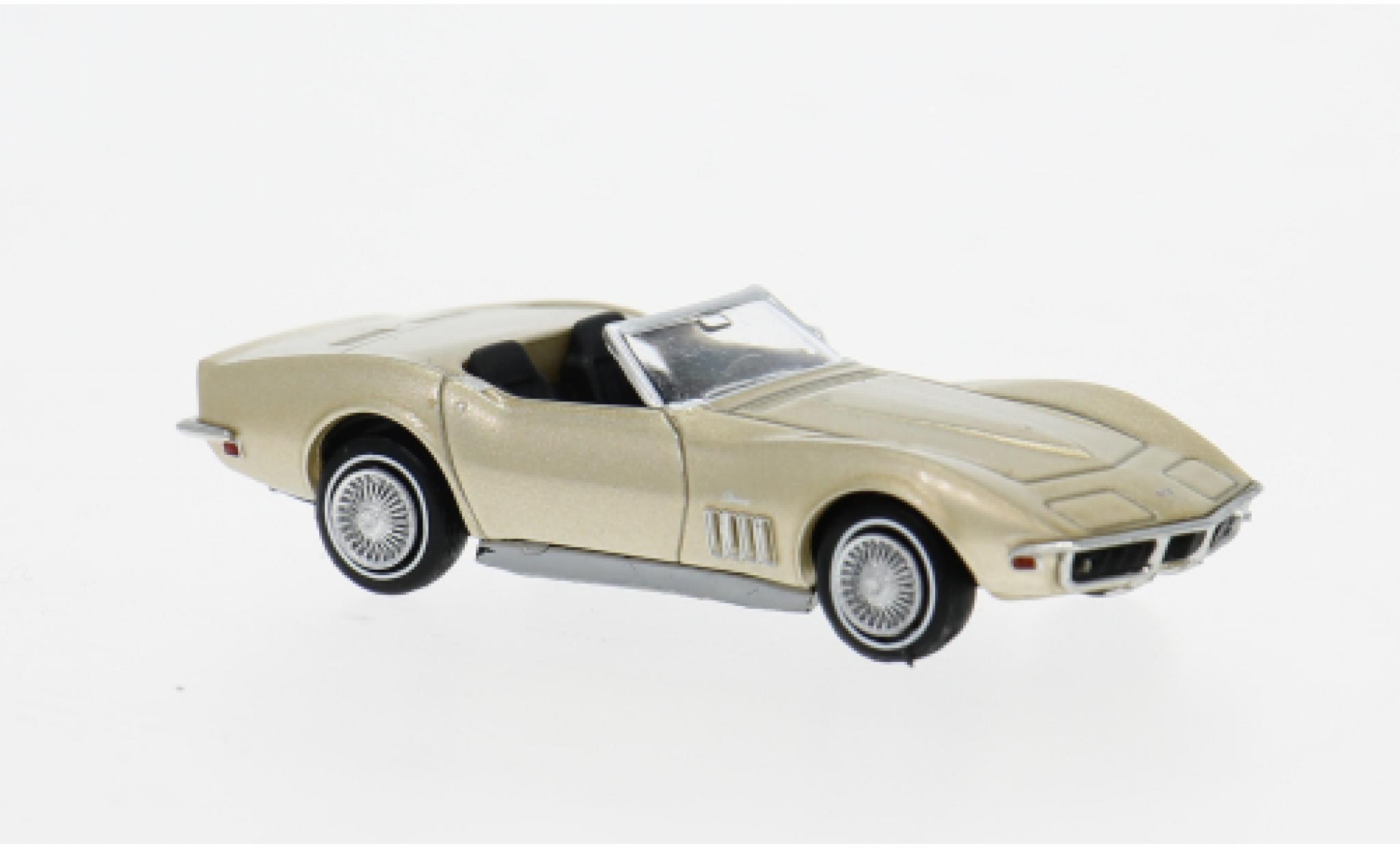 Chevrolet Corvette 1/87 Brekina C3 gold 1967 1:87 modelauto