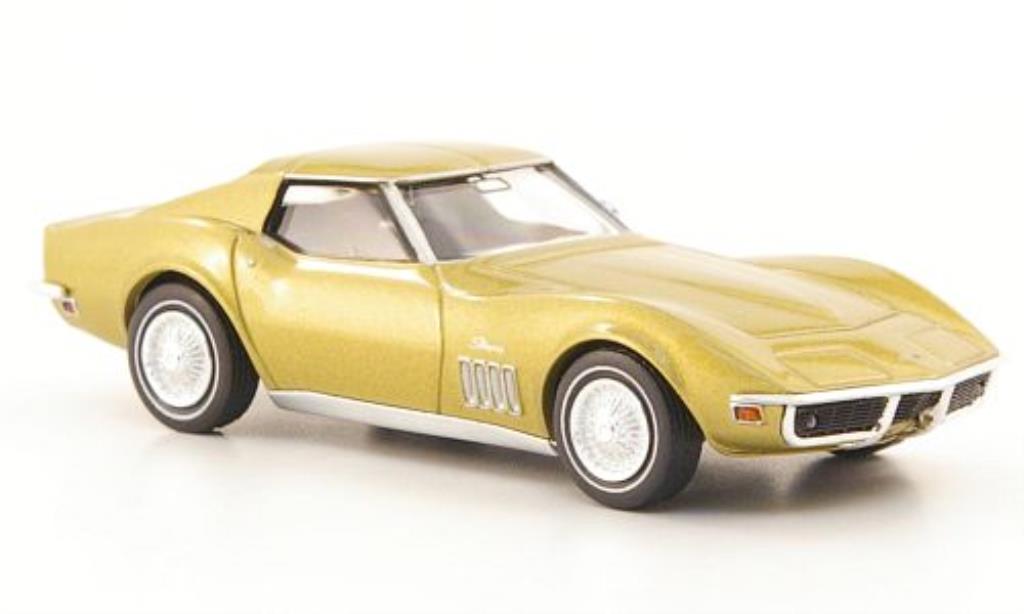Chevrolet Corvette C3 1/87 Brekina C3 gold modelauto