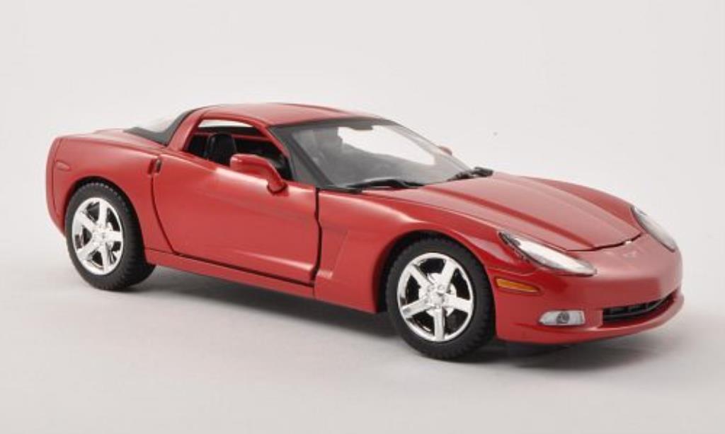 Chevrolet Corvette C6 1/24 Motormax C6 rood 2005 modelauto