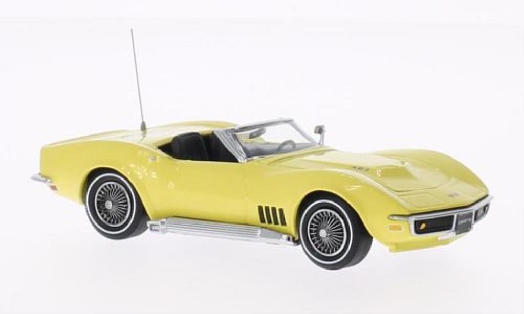 Chevrolet Corvette C3 1/43 Vitesse C3 Cabriolet geel 1968 modelauto