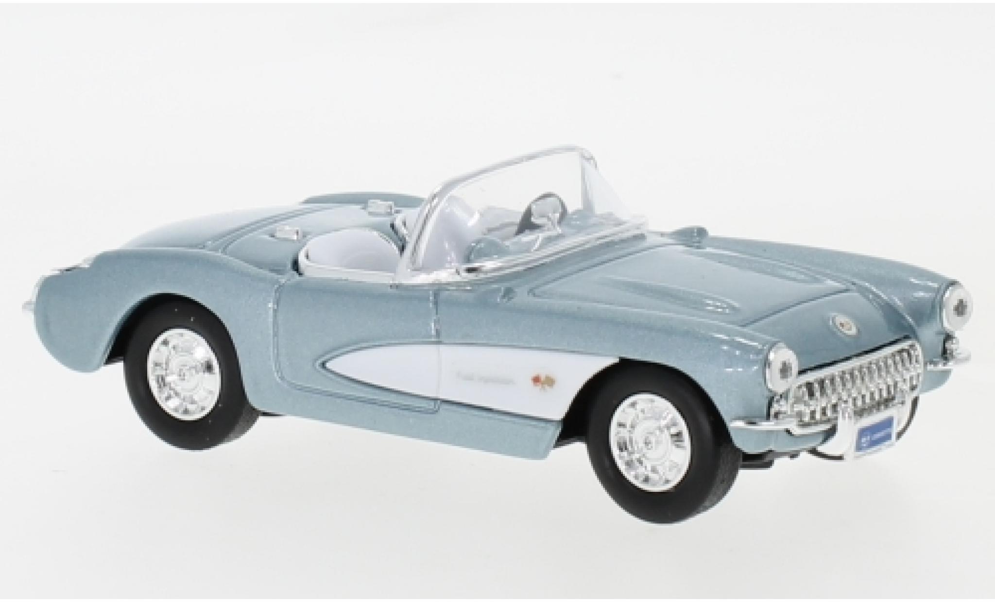 Chevrolet Corvette 1/43 Lucky Die Cast blauw Lucky Die Cas 1:43 modelauto